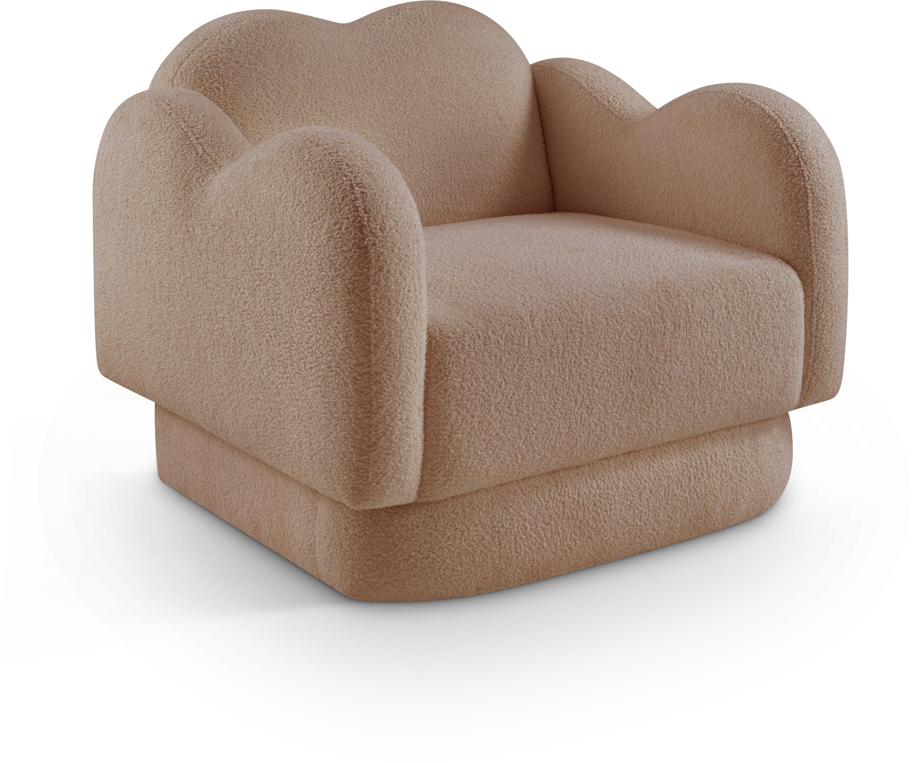 Bloom - Teddy Fabric Chair - Beige