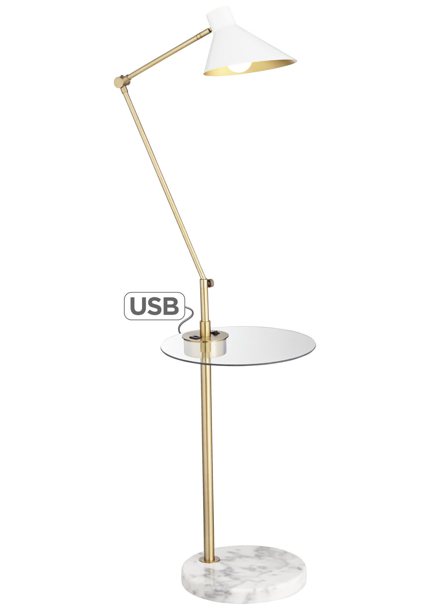 Pacific Coast Lighting Avery - Floor Lamp - Warm Brass