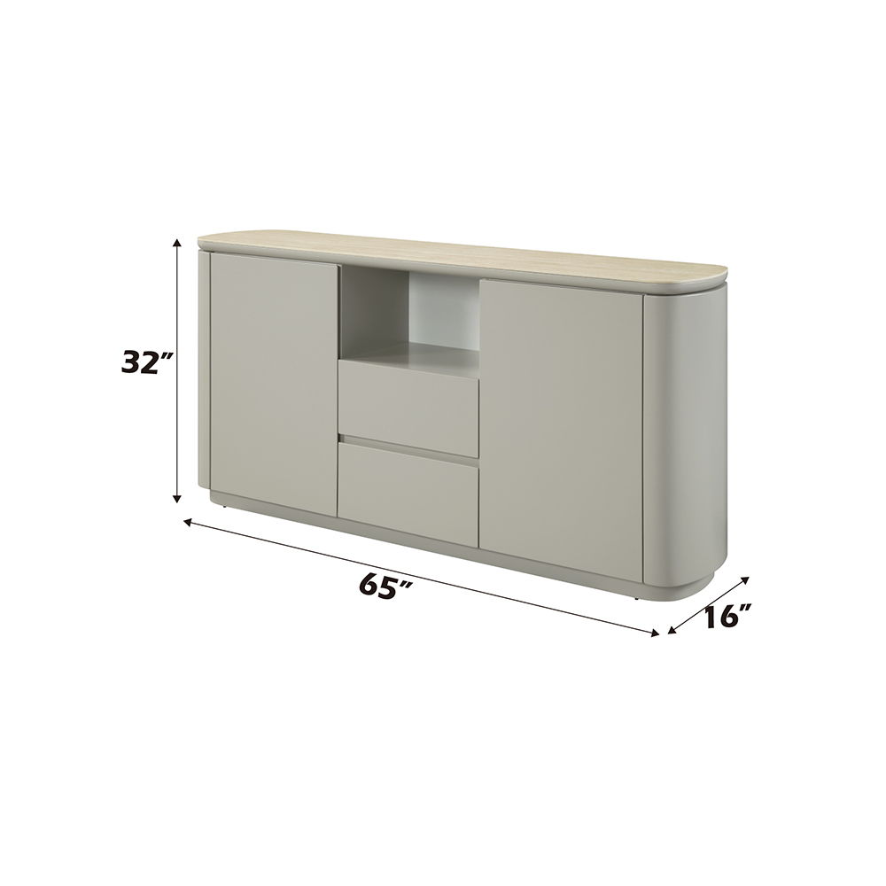 Ingram - Server - Ceramic Top & Light Gray, light gray, view 5