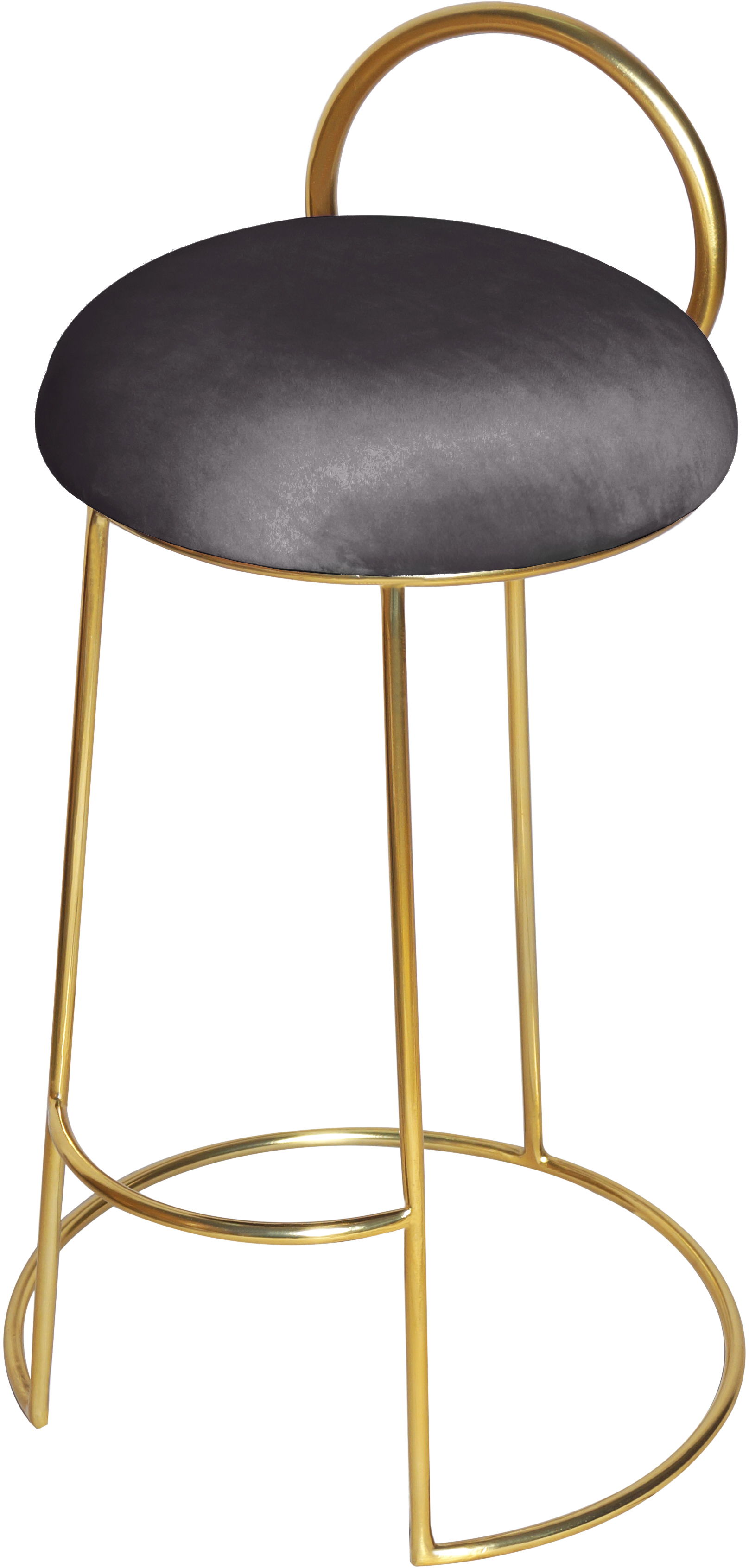 Ring - Counter Stool - Gray - Fabric