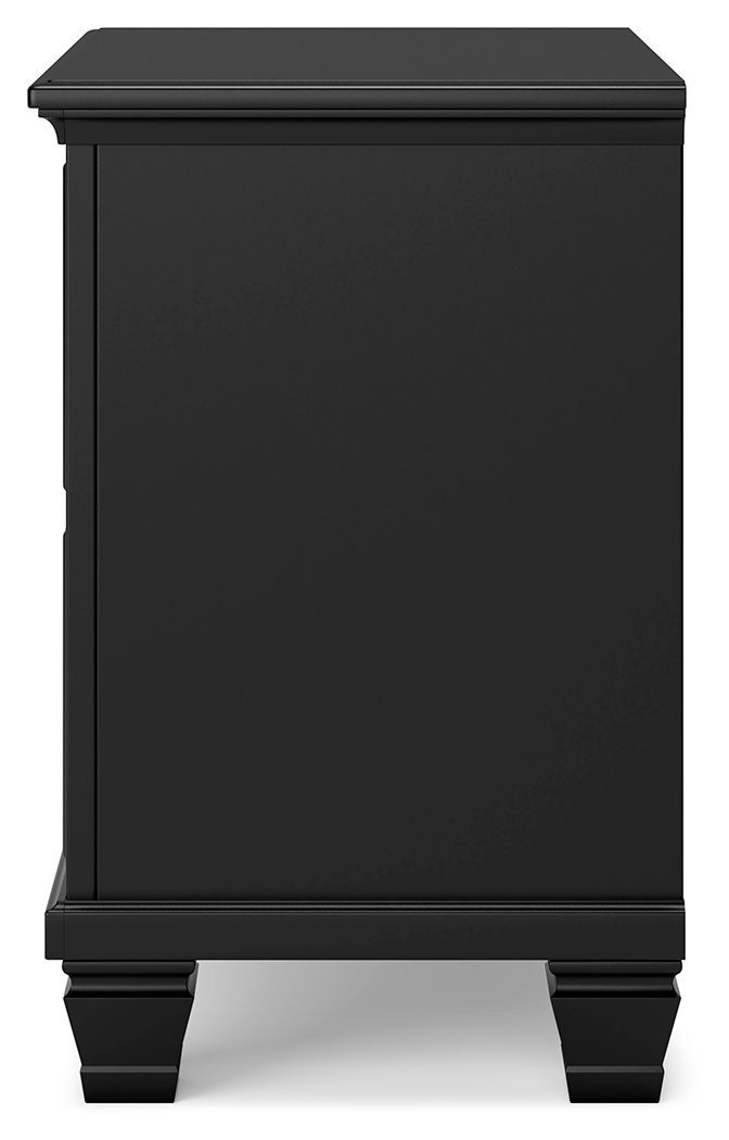 Ashley Furniture Lanolee - Two Drawer Nightstand - Black - Image 7