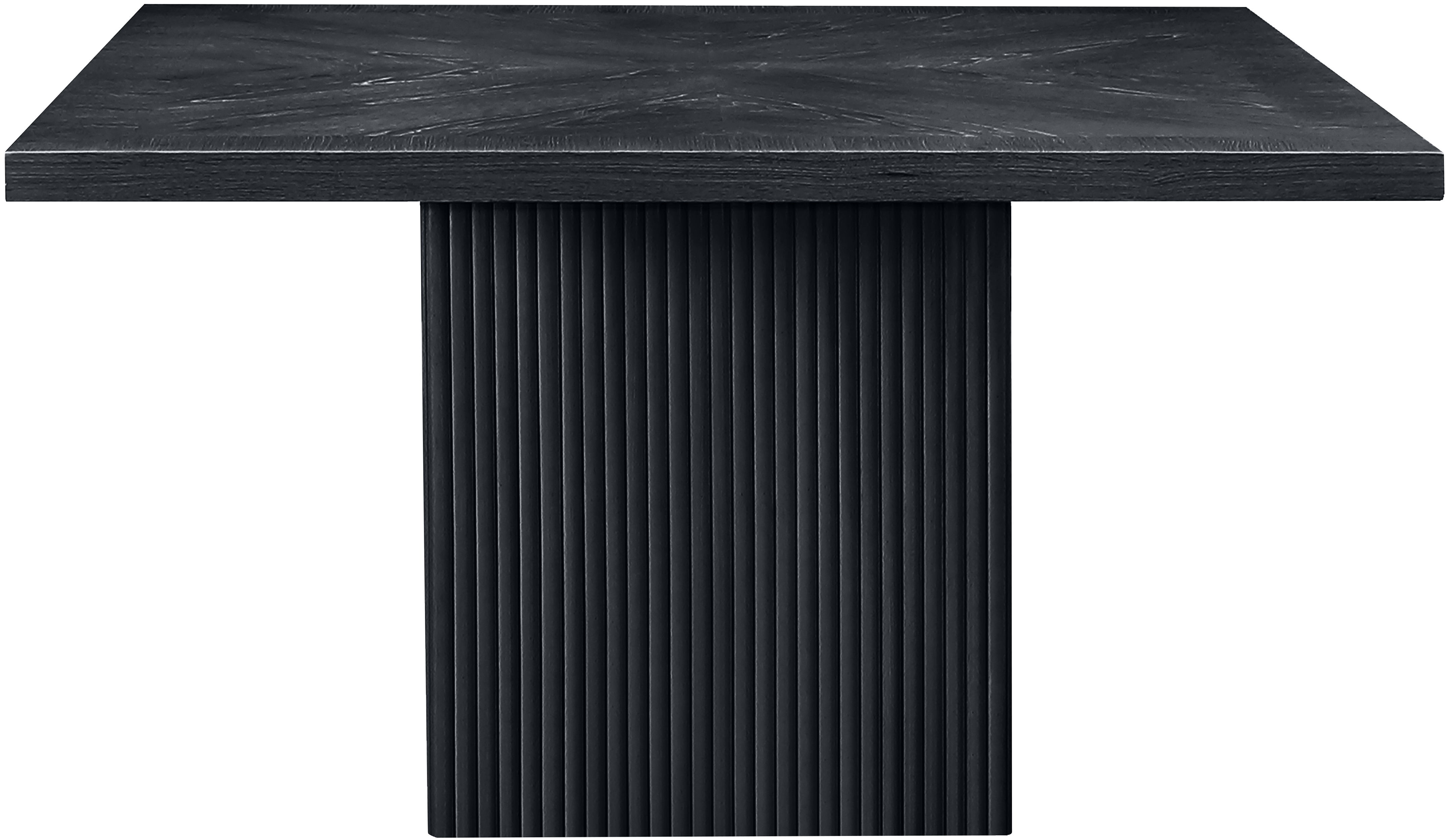 Belinda - Oak Veneer Square Dining Table - Black