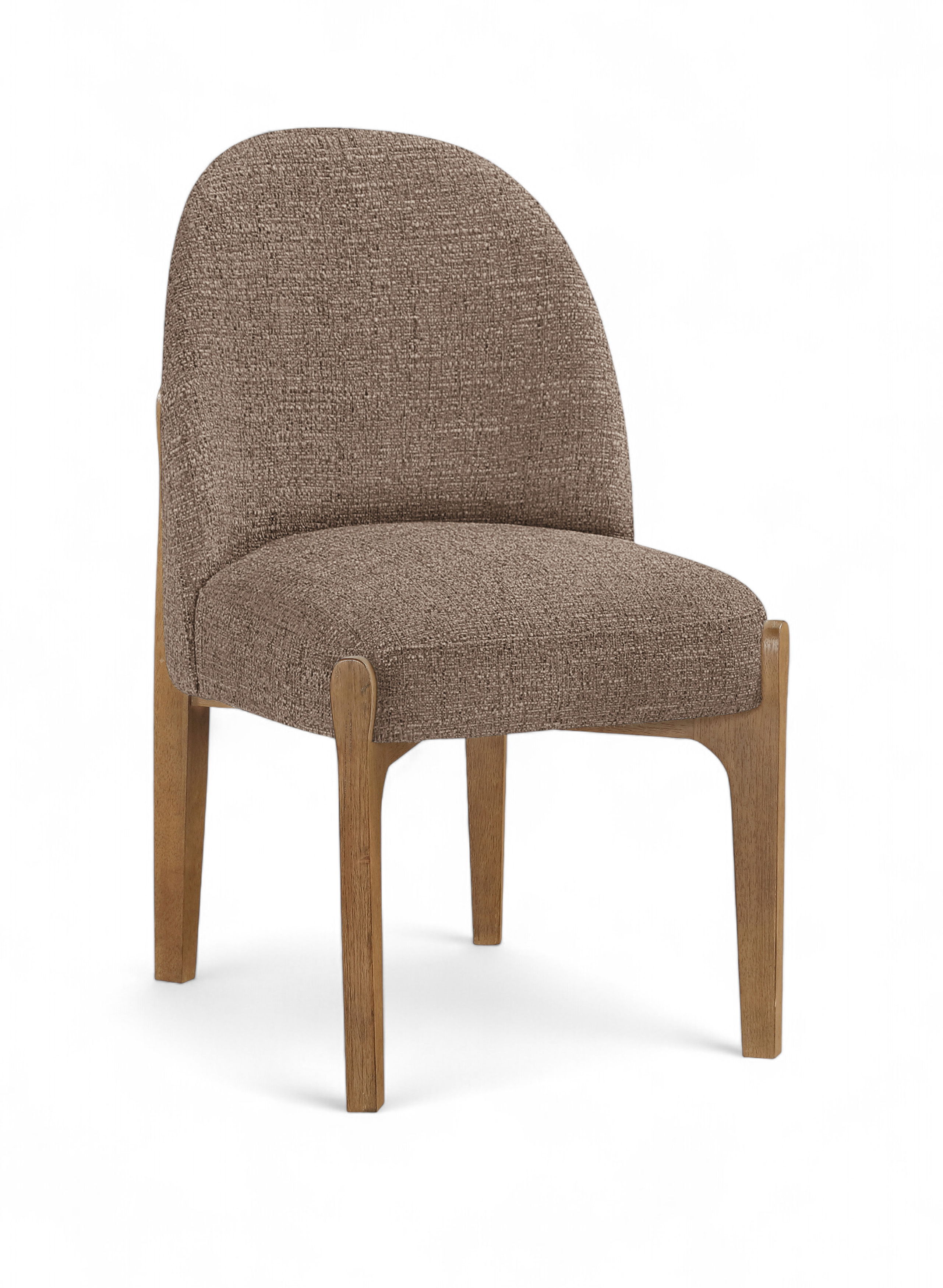Torino - Fabric Upholstered Dining Chair (Set of 2) - Brown / Brown