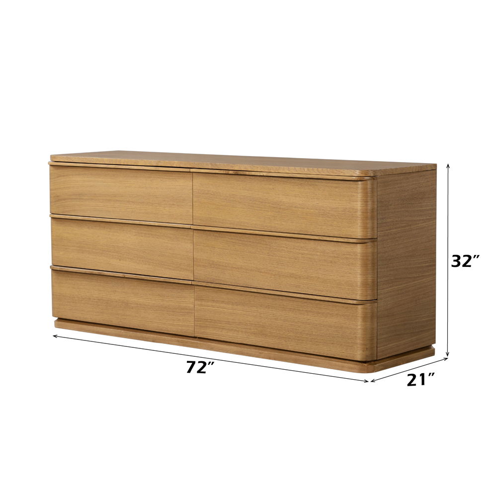 Zoey - Dresser - Oak, light brown, view 6