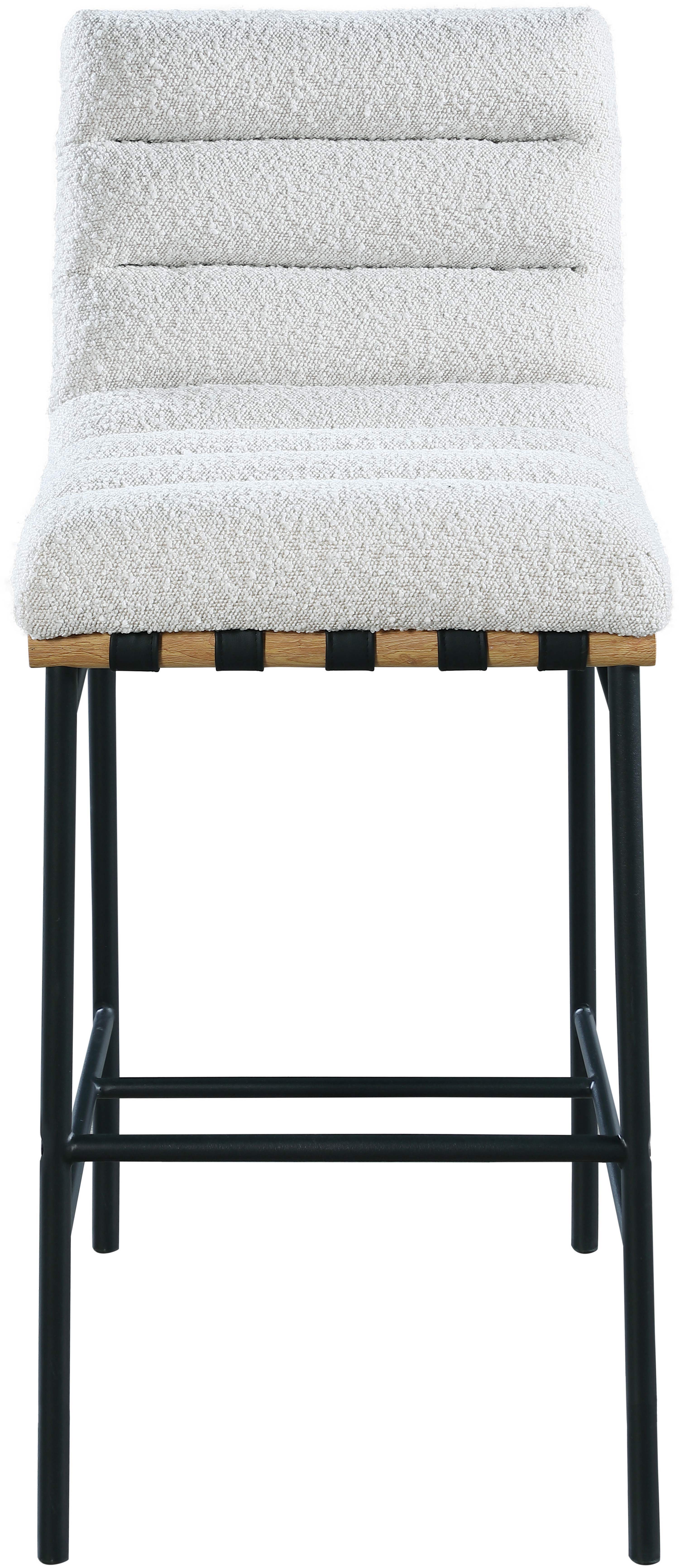 Burke - Fabric Bar Stool - Cream