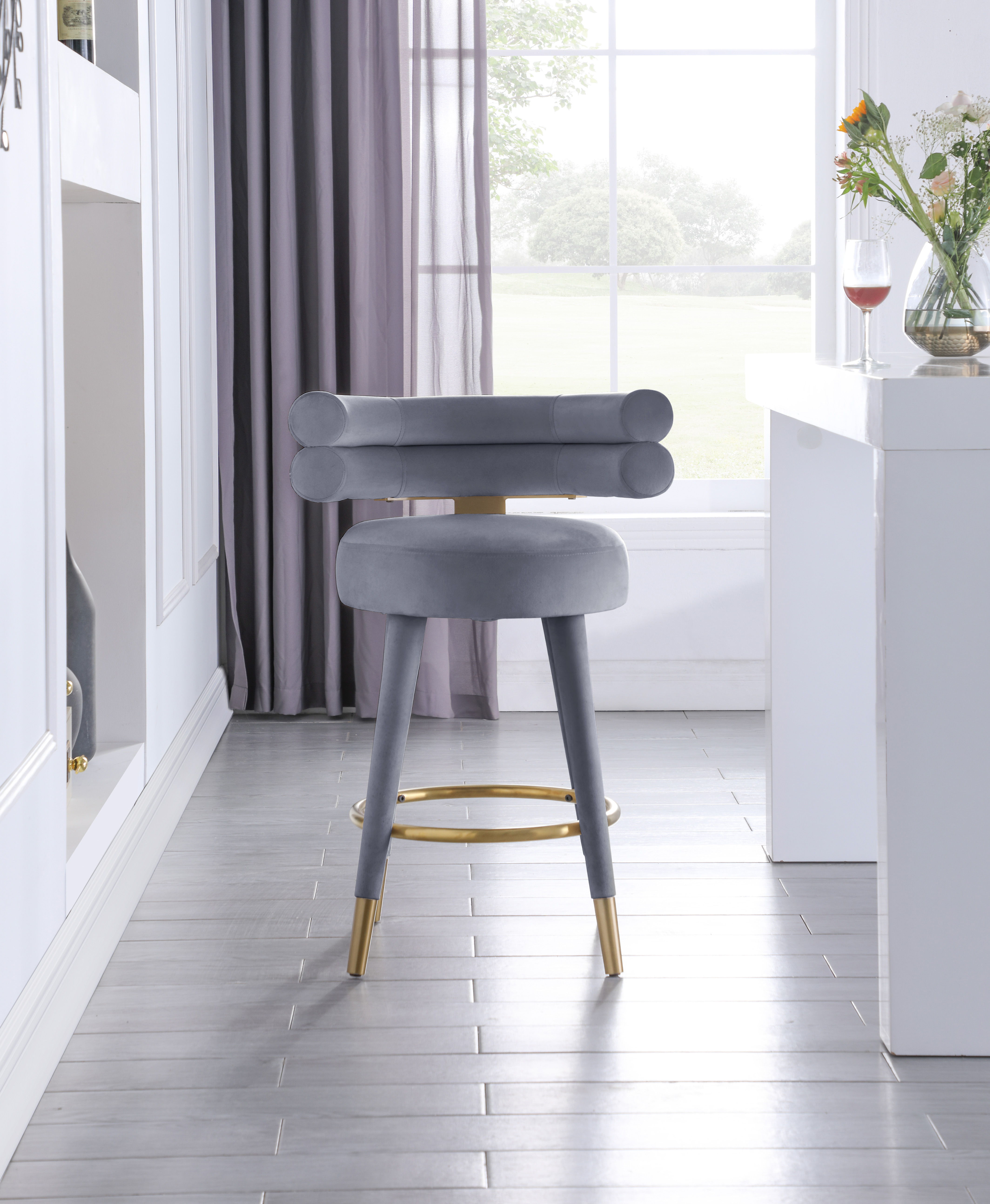 Fitzroy - Counter Stool (Set of 2) - Gray