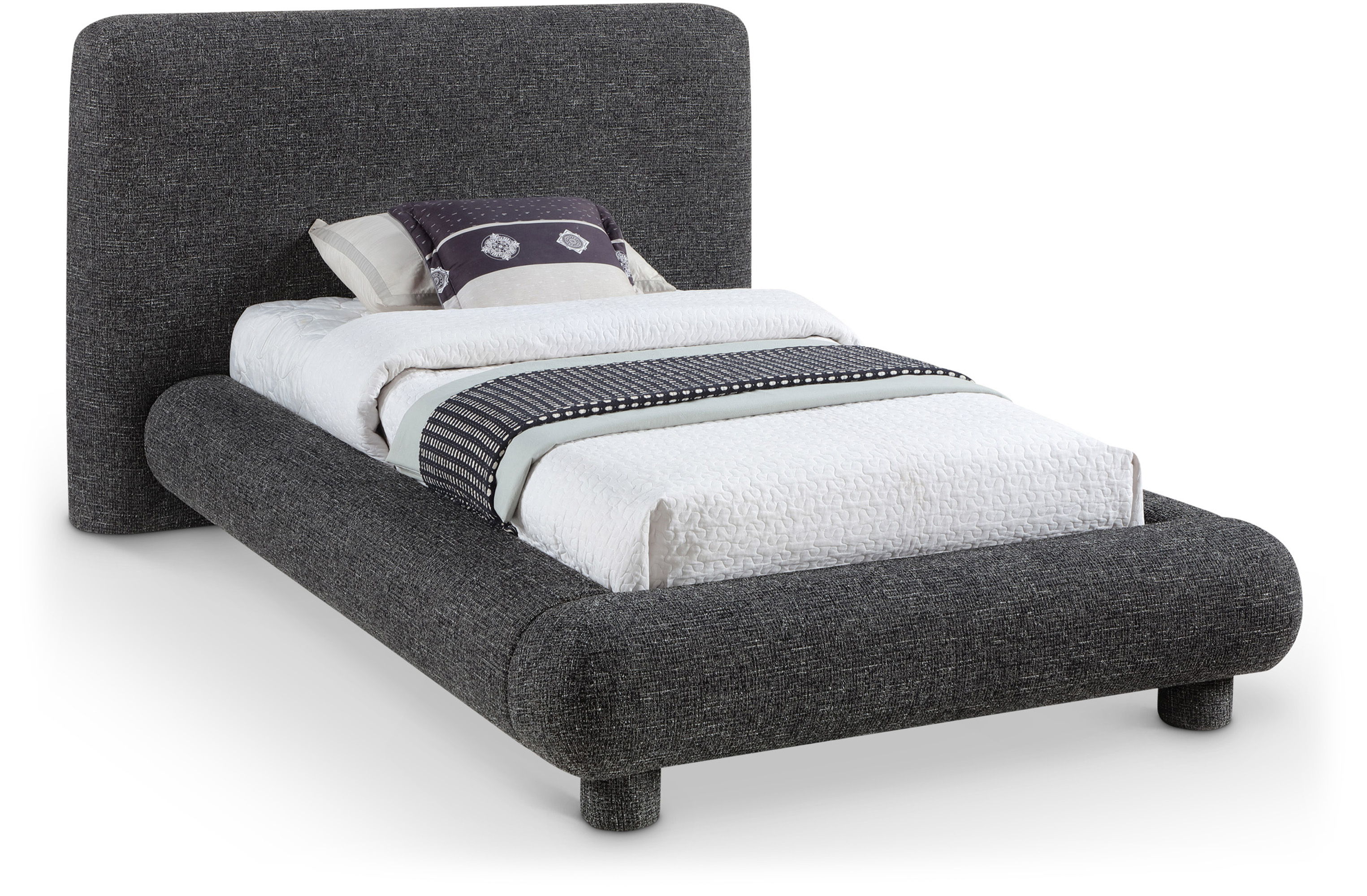 Blair - Fabric Twin Bed - Black
