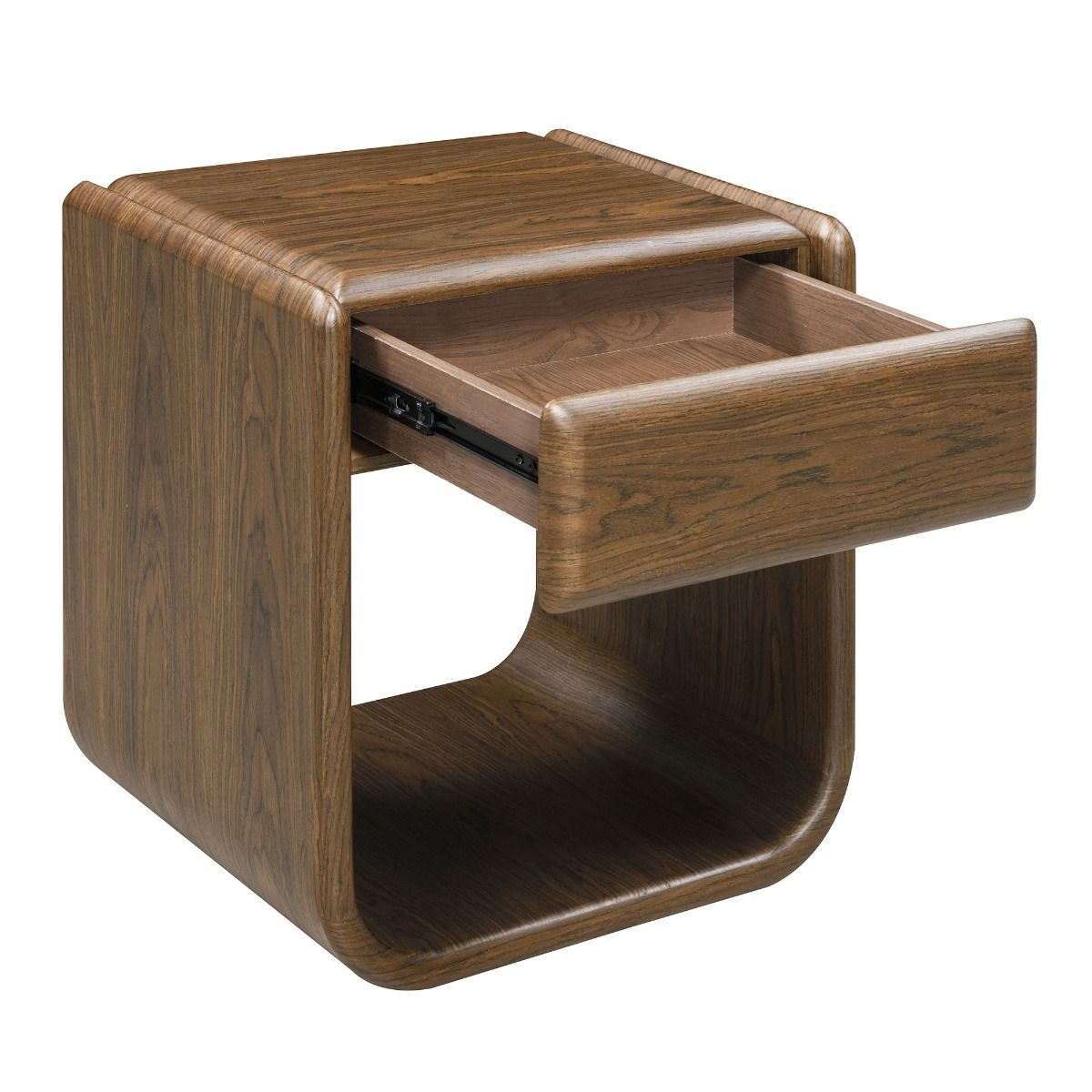 Lanza - End Table With Drawer - Dark Walnut, dark brown, view 5