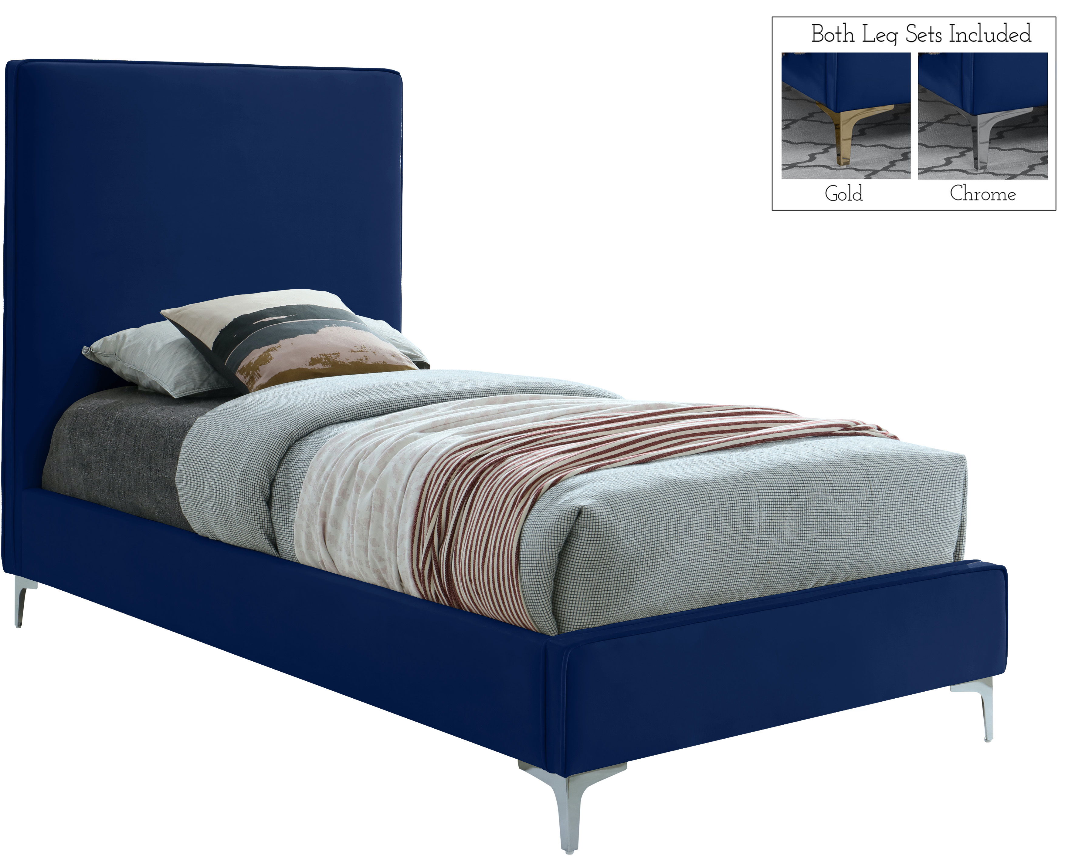 Geri - Twin Bed - Navy