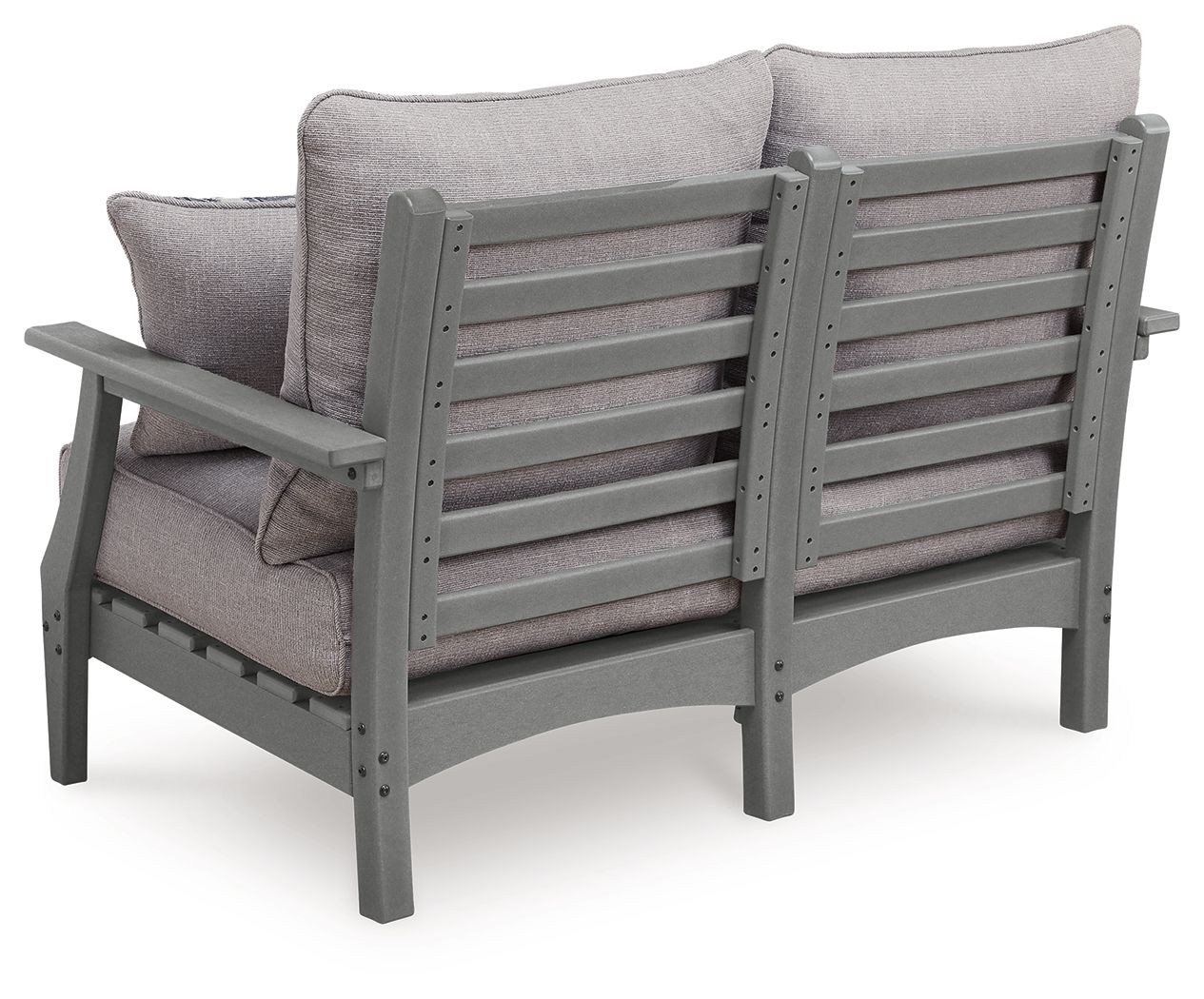 Ashley Furniture Cove Beach - Loveseat With Cushion - Gray - Image 4