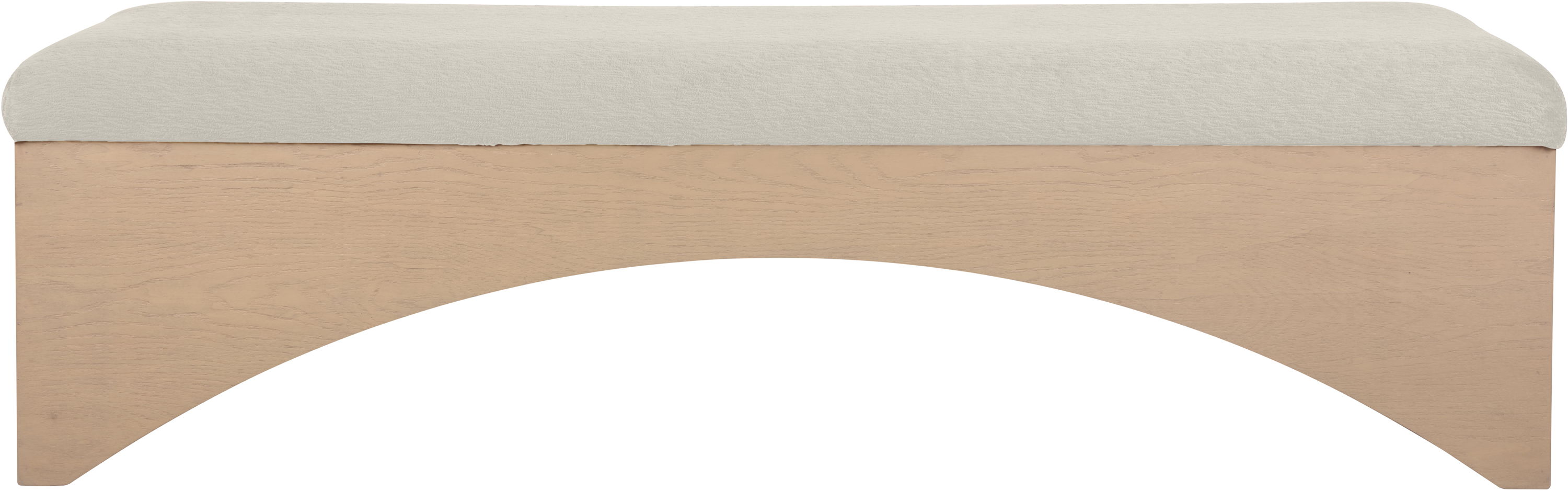 Lawson - Bench With Natural Base - Cream