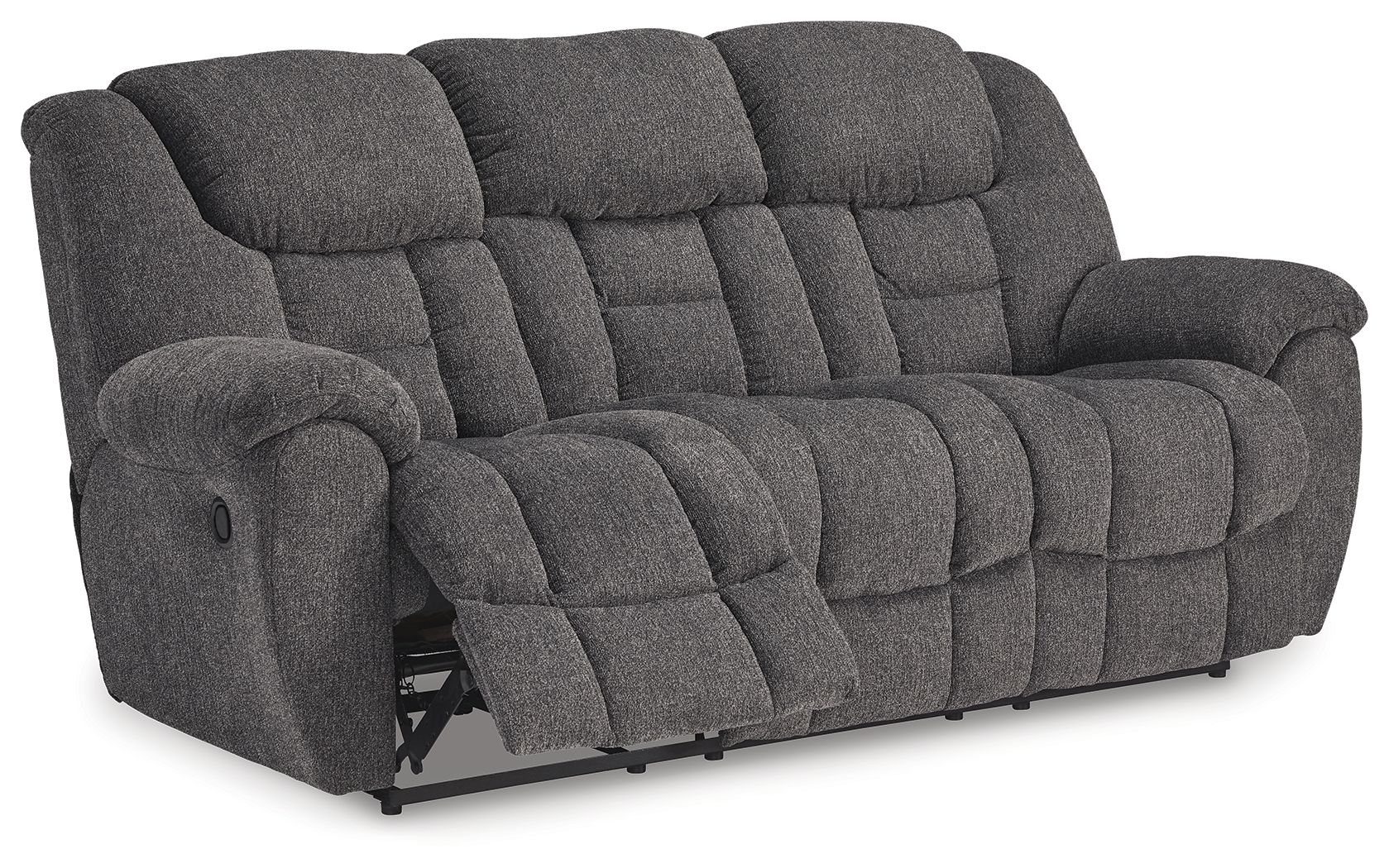 Foreside - 2 Pc. - Reclining Sofa, Reclining Loveseat With Console - Charcoal