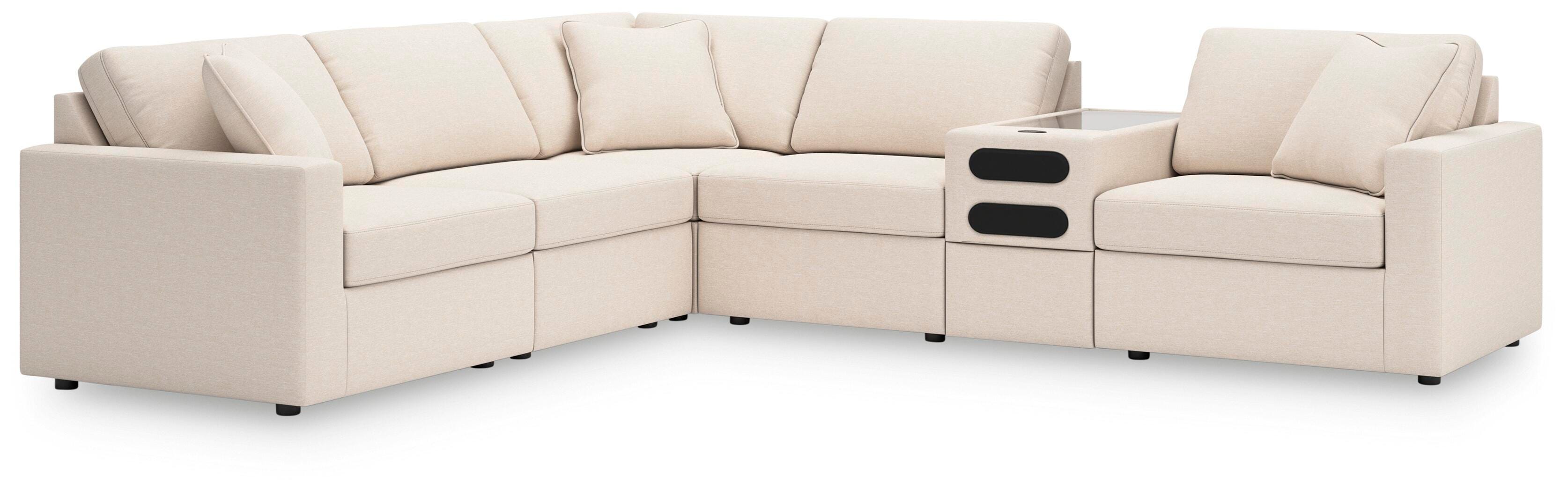 6 Pc · Sectional With Audio Console