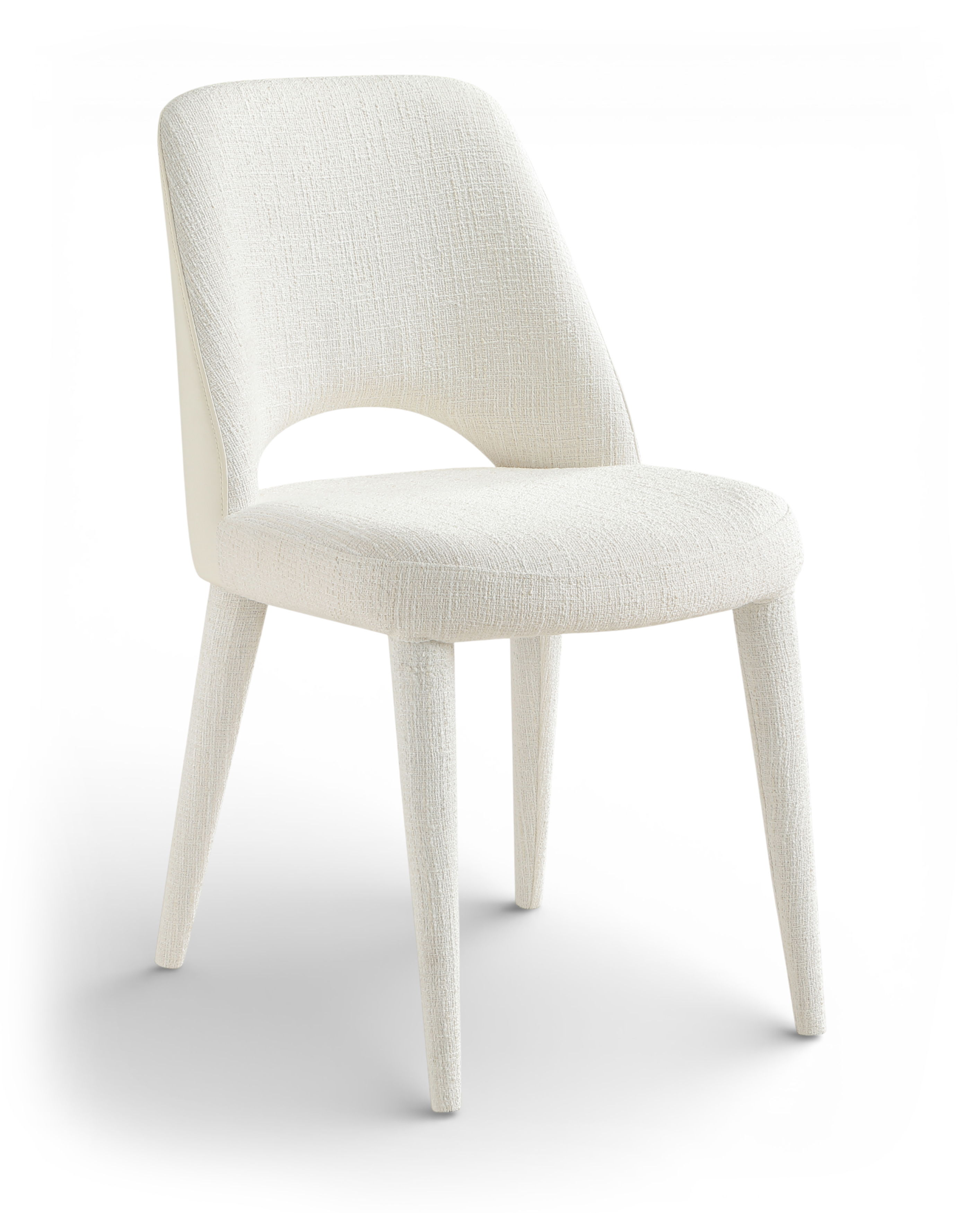Cici - Fabric Upholstered Dining Chair (Set of 2) - Cream