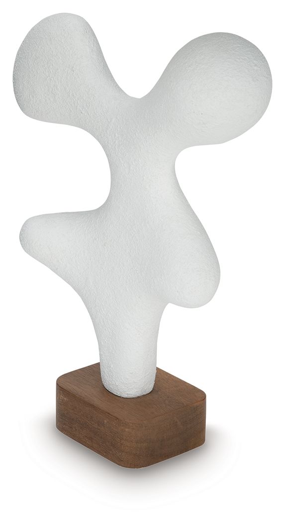 Lavarsen - Sculpture - 16.75" - White / Brown