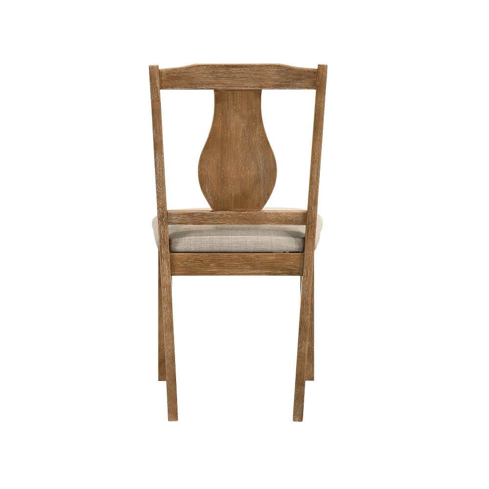Kayee - 5 Piece Dining Set - Weathered Oak, dark brown, view 7