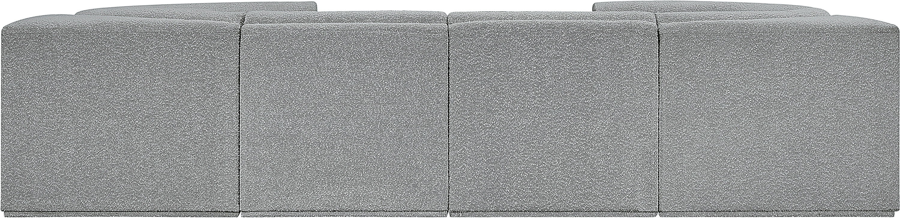 Ollie - 8 Piece Modular U-Shaped Sectional - Gray