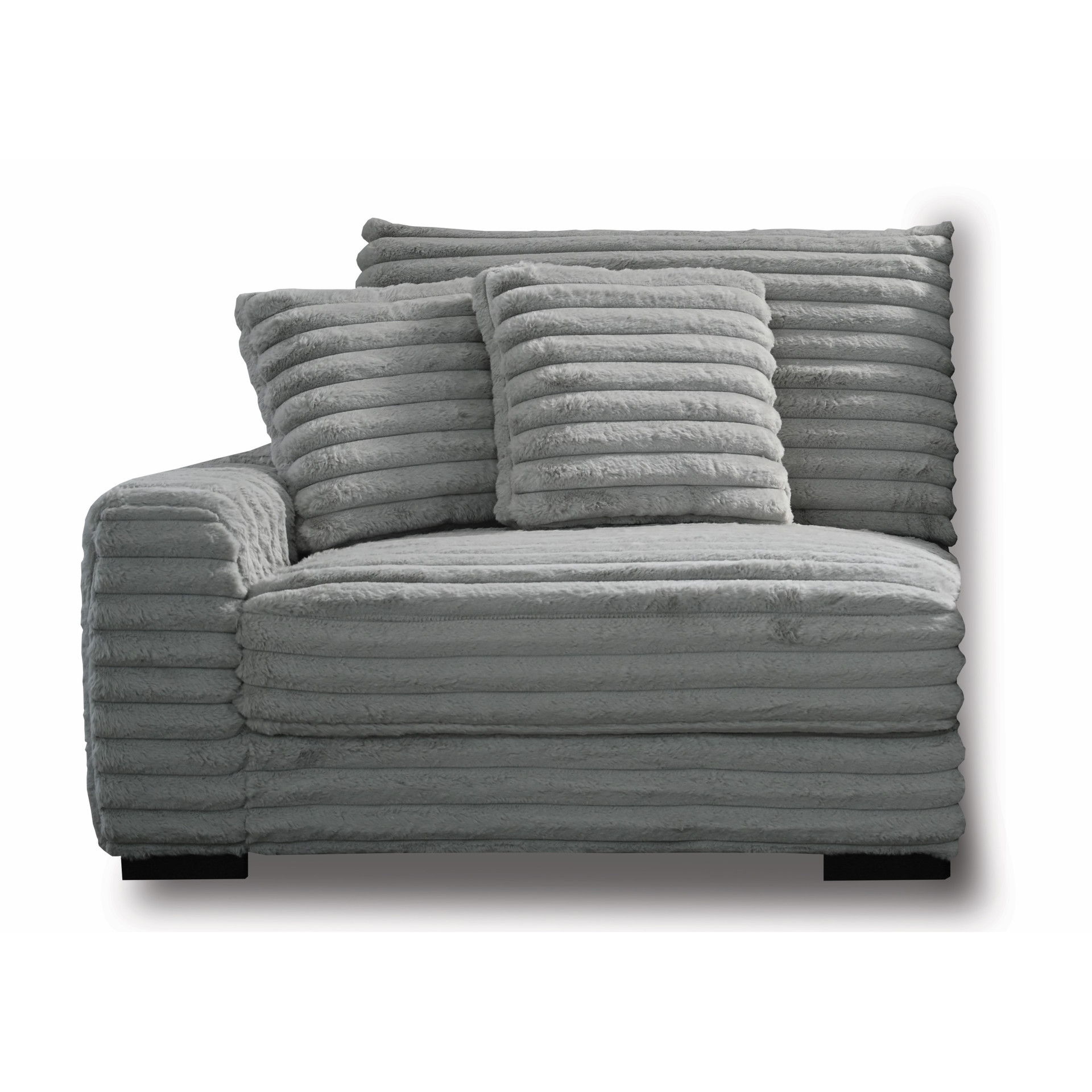 Embrace - Left Arm Facing Chair - Gray