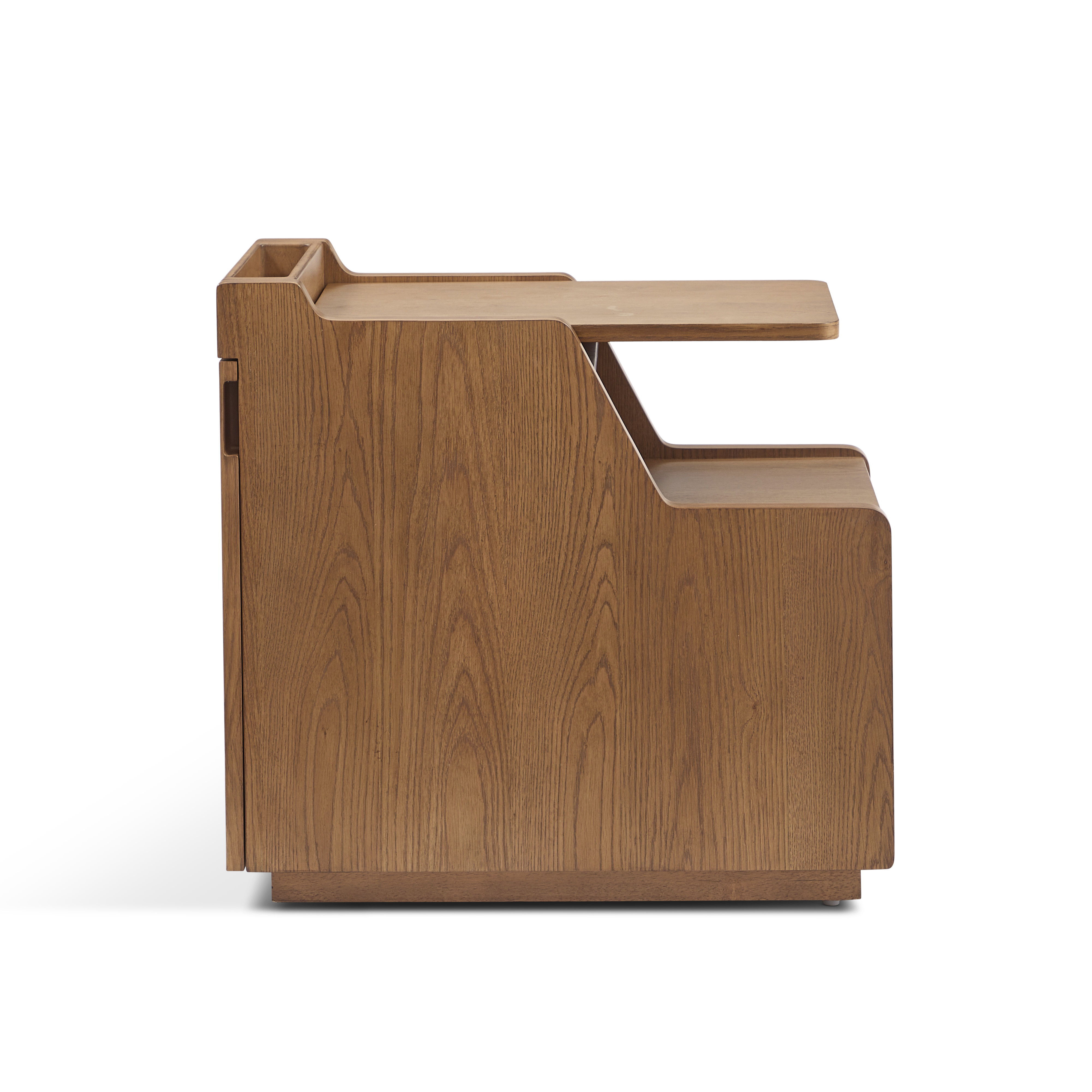 Sidekick - Smart Side Table - Light Brown, light brown, view 5