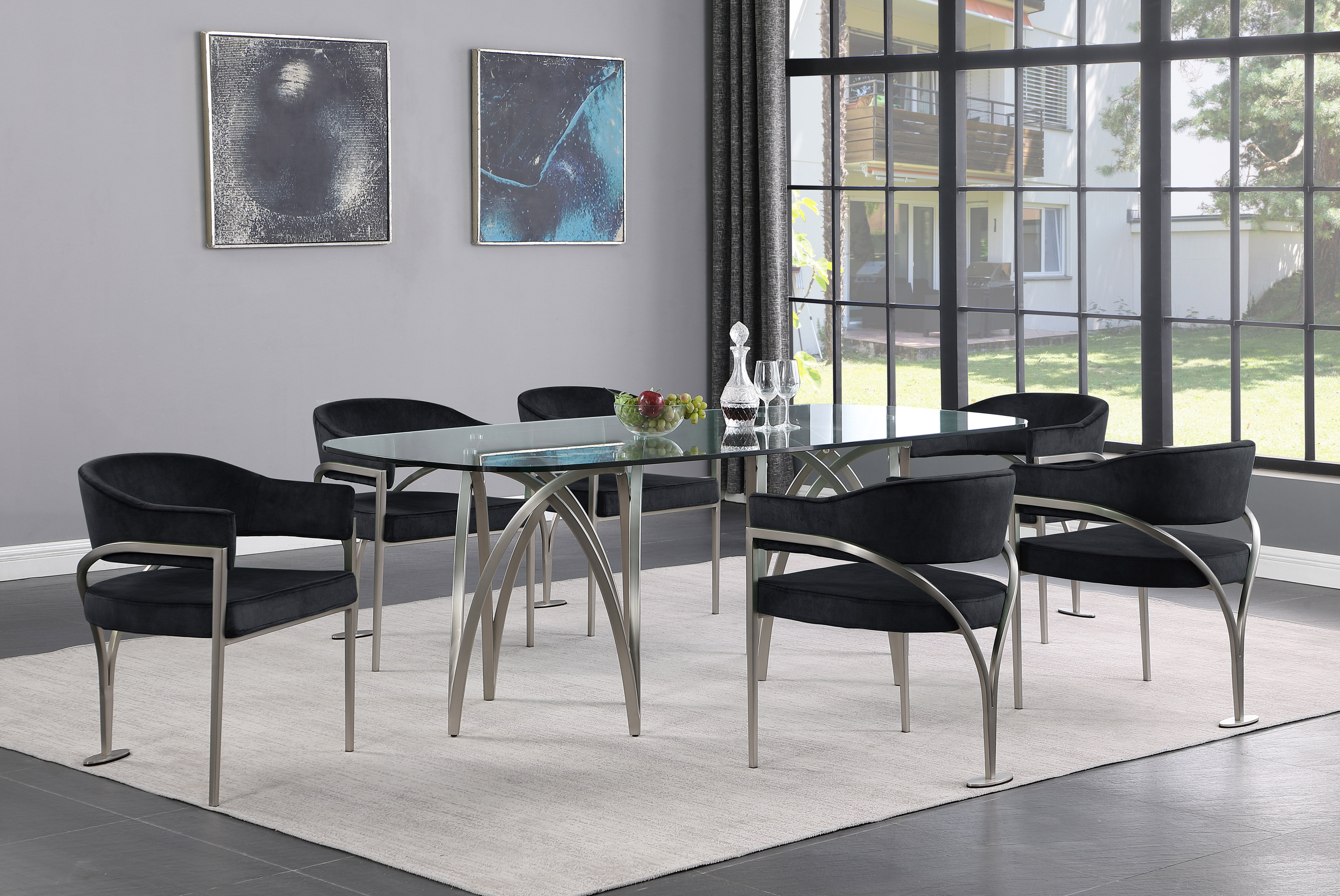 Madelyn - Fabric Dining Chair (Set of 2) - Black