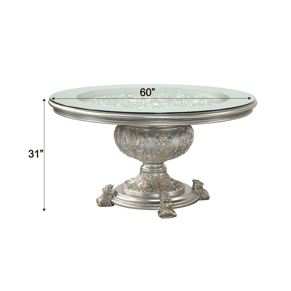 Sandoval - Round Dining Table - Champagne, beige, view 3