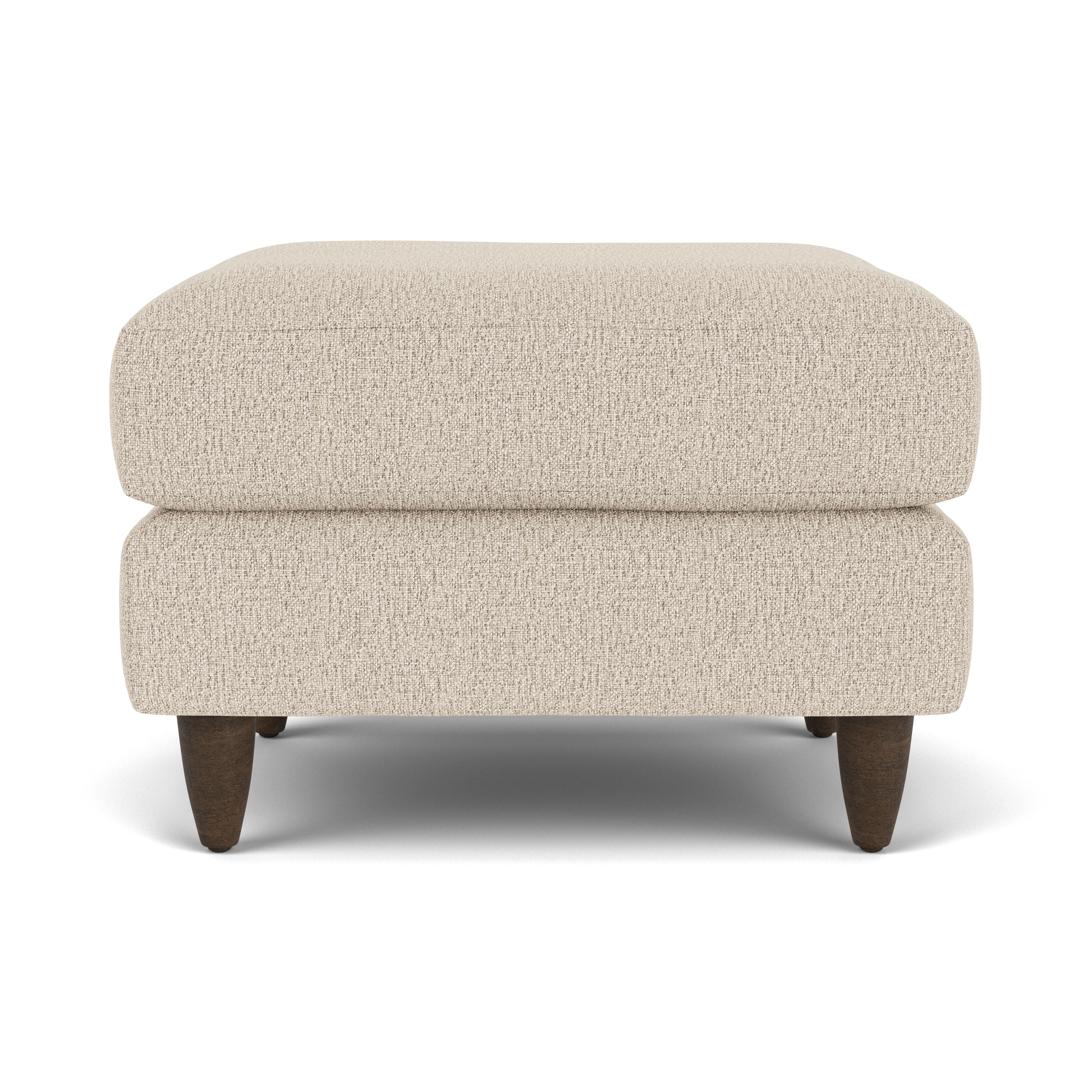 Mia - Fabric Ottoman, beige, view 3