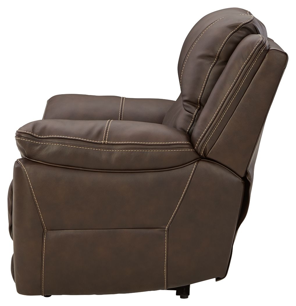 Ashley Furniture Dunleith - Zero Wall Recliner w/PWR HDRST - Chocolate - Image 9