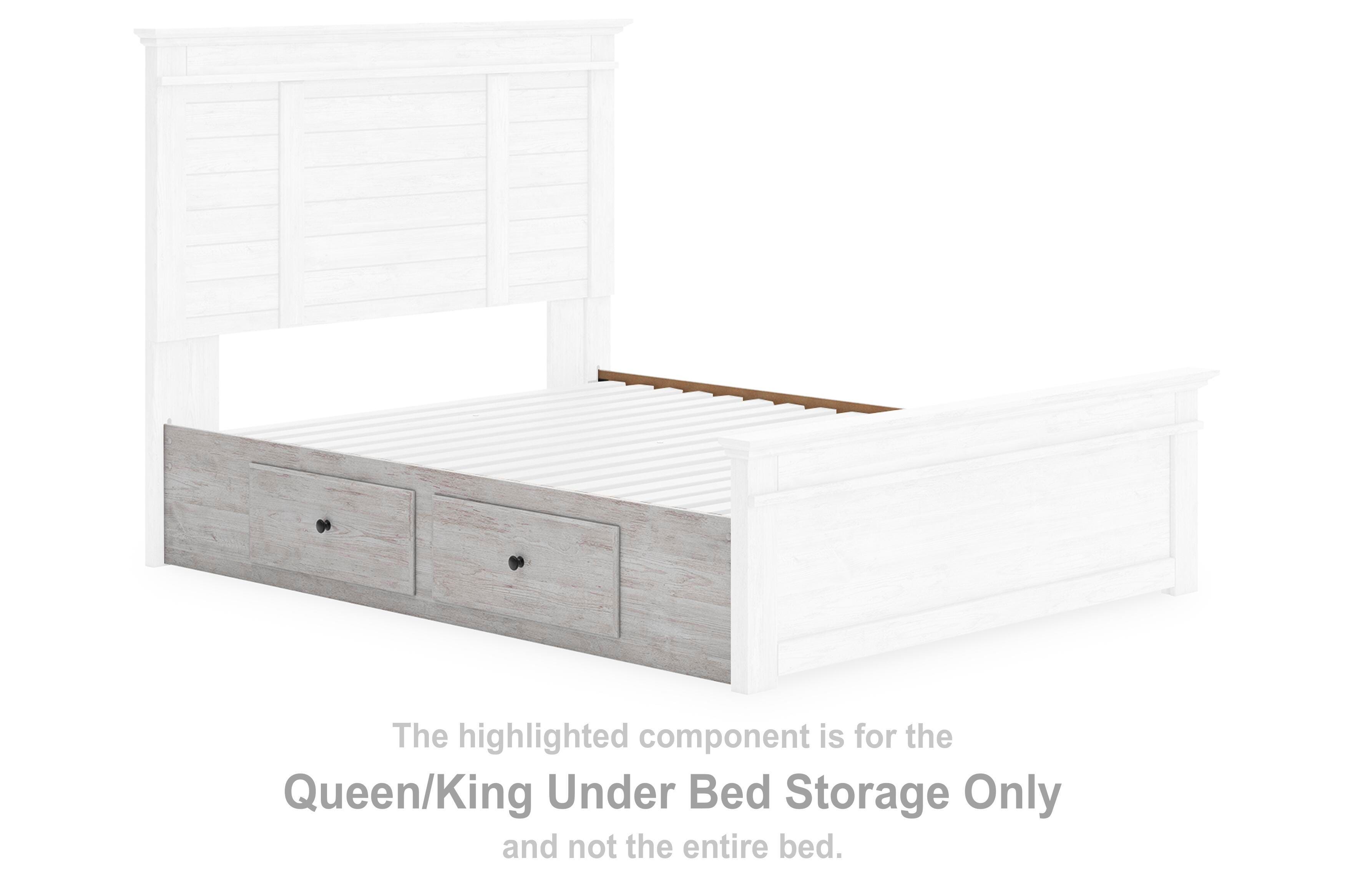 Makidern – Queen/King Under Bed Storage – Whitewash