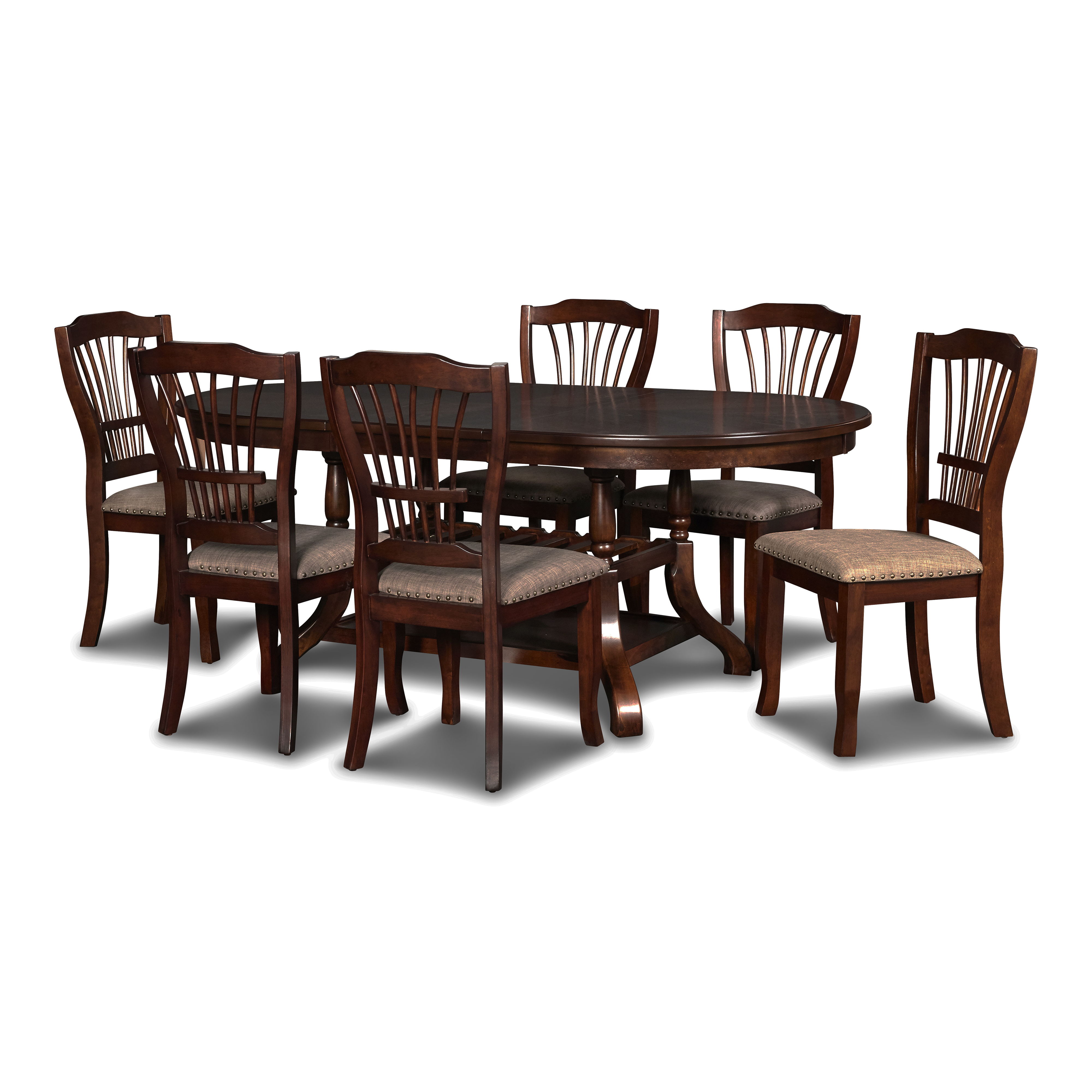 Bixby - Dining Table & 6 Chairs - Espresso