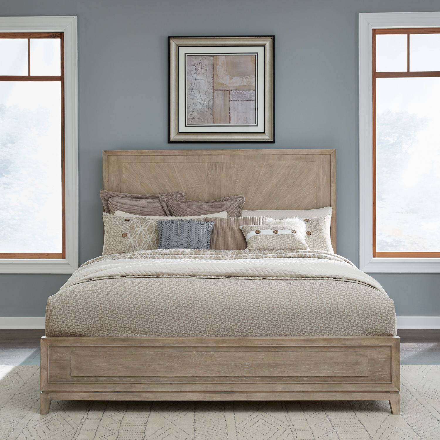 Liberty Furniture Brentwood - King Panel Bed - Sandstone