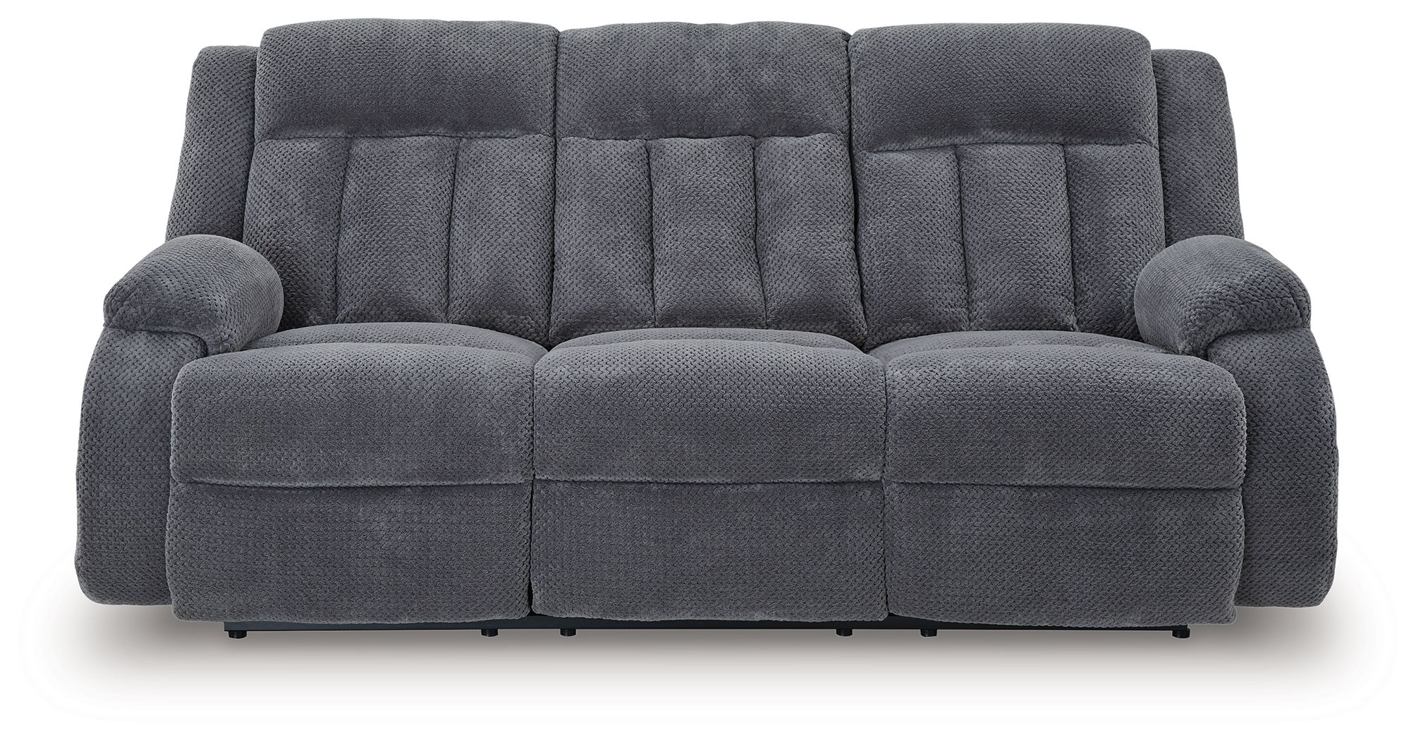 Ashley Furniture Observation - Reclining Power Sofa With Drop Down Table - Steel - Image 4