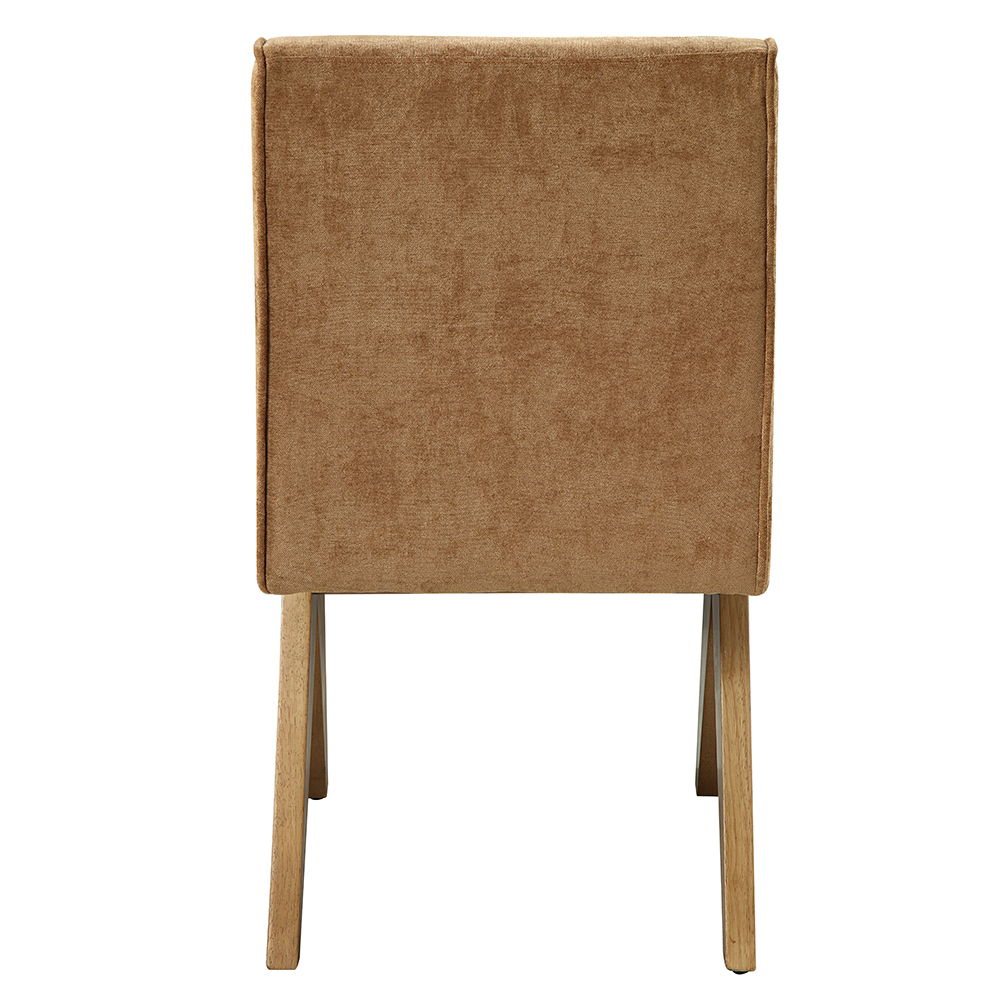 Zoey - Side Chair (Set of 2) - Chocolate Chenille & Oak, dark brown, view 4