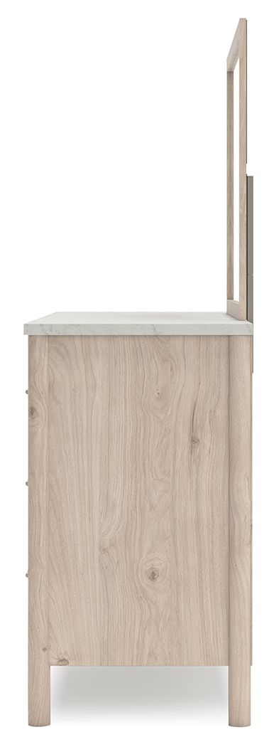 Ashley Furniture Cadmori - Dresser And Mirror - Two-Tone - Image 8