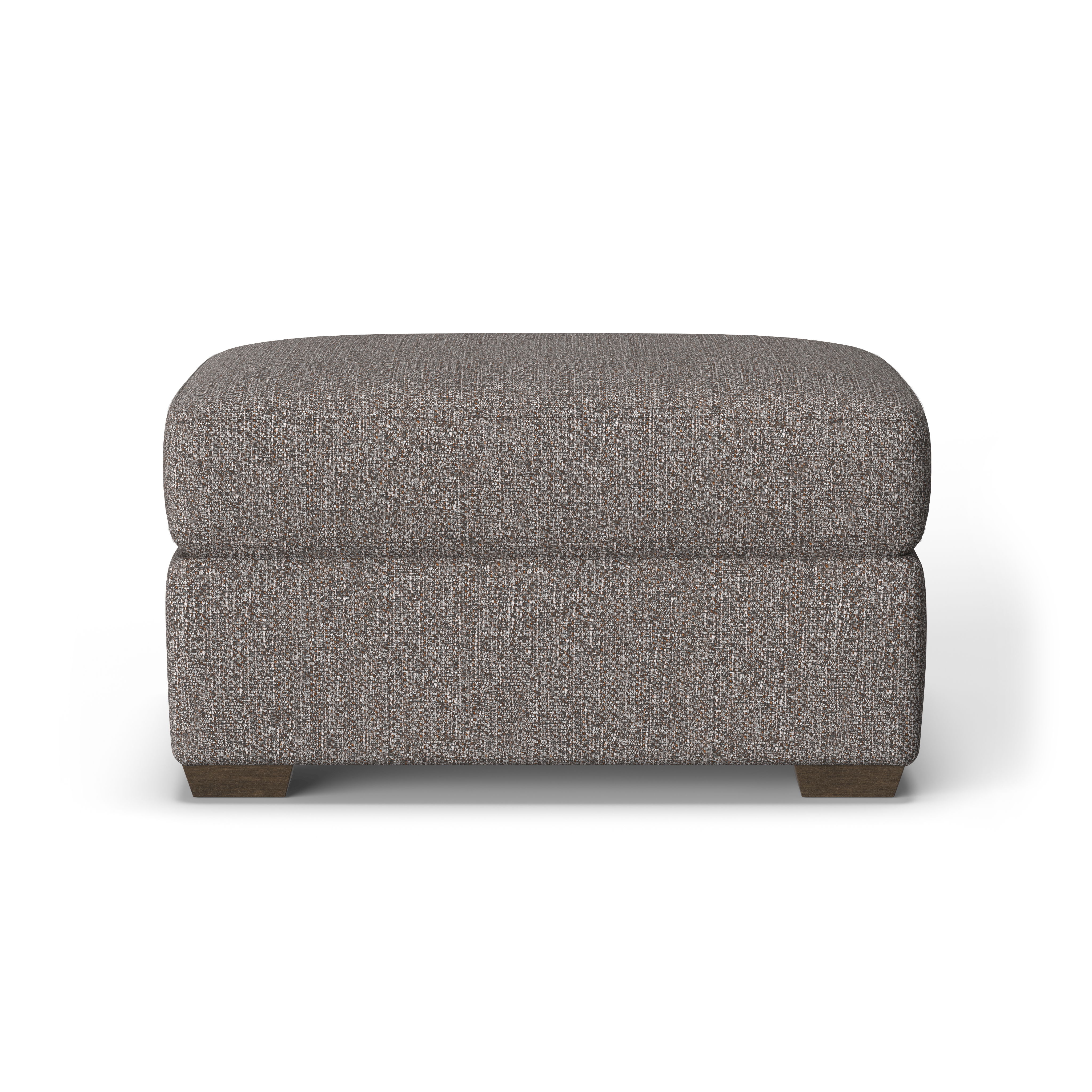 Randall - Fabric Ottoman, white, view 7