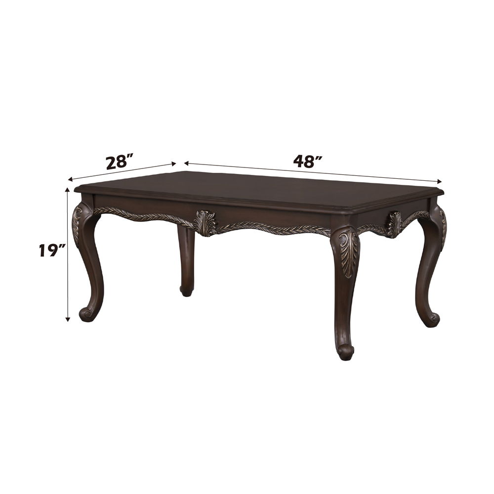 Pierce - Coffee Table - Cherry, dark brown, view 4
