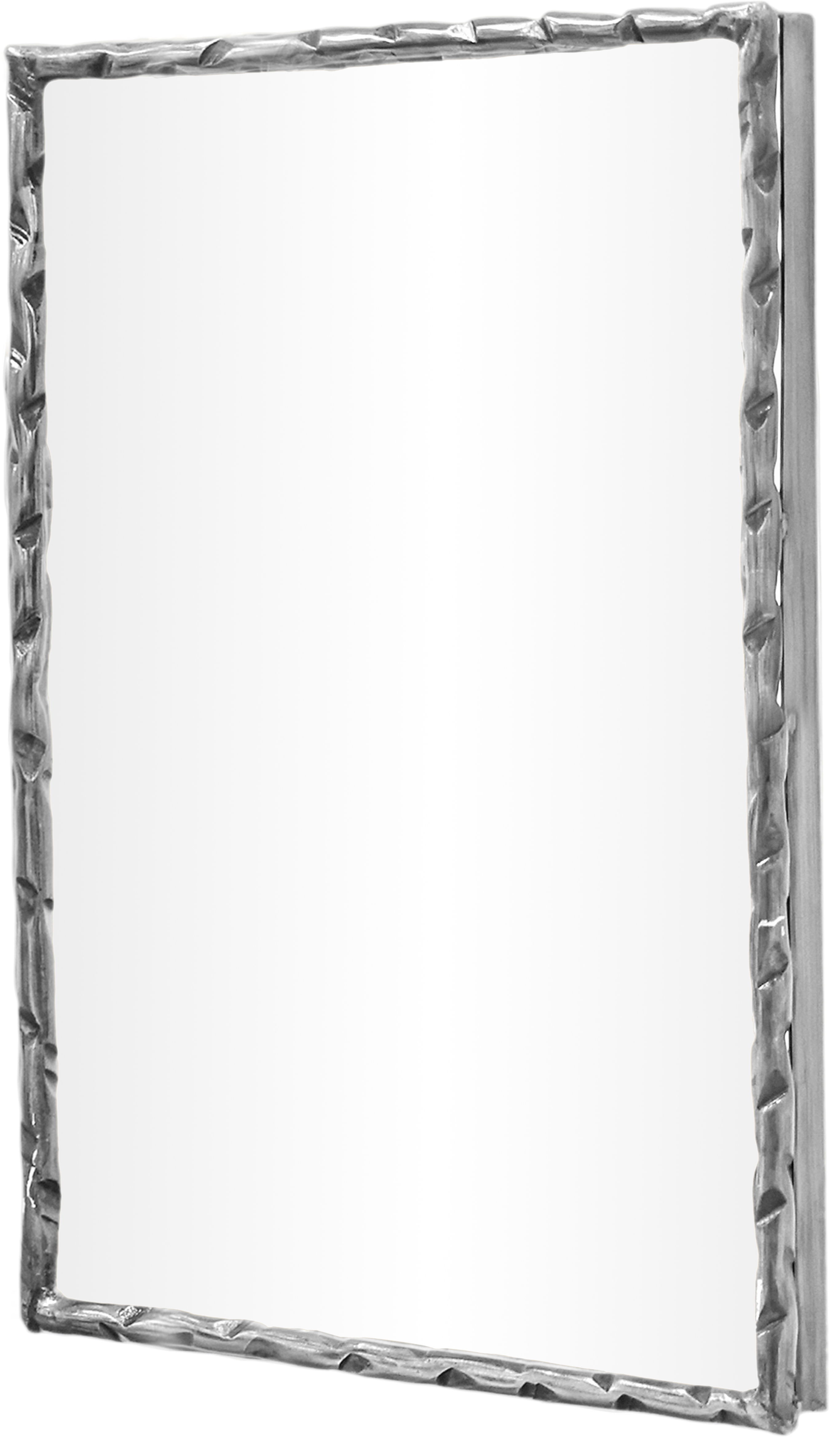 Hammer - 48" x 36" Iron Mirror - Silver