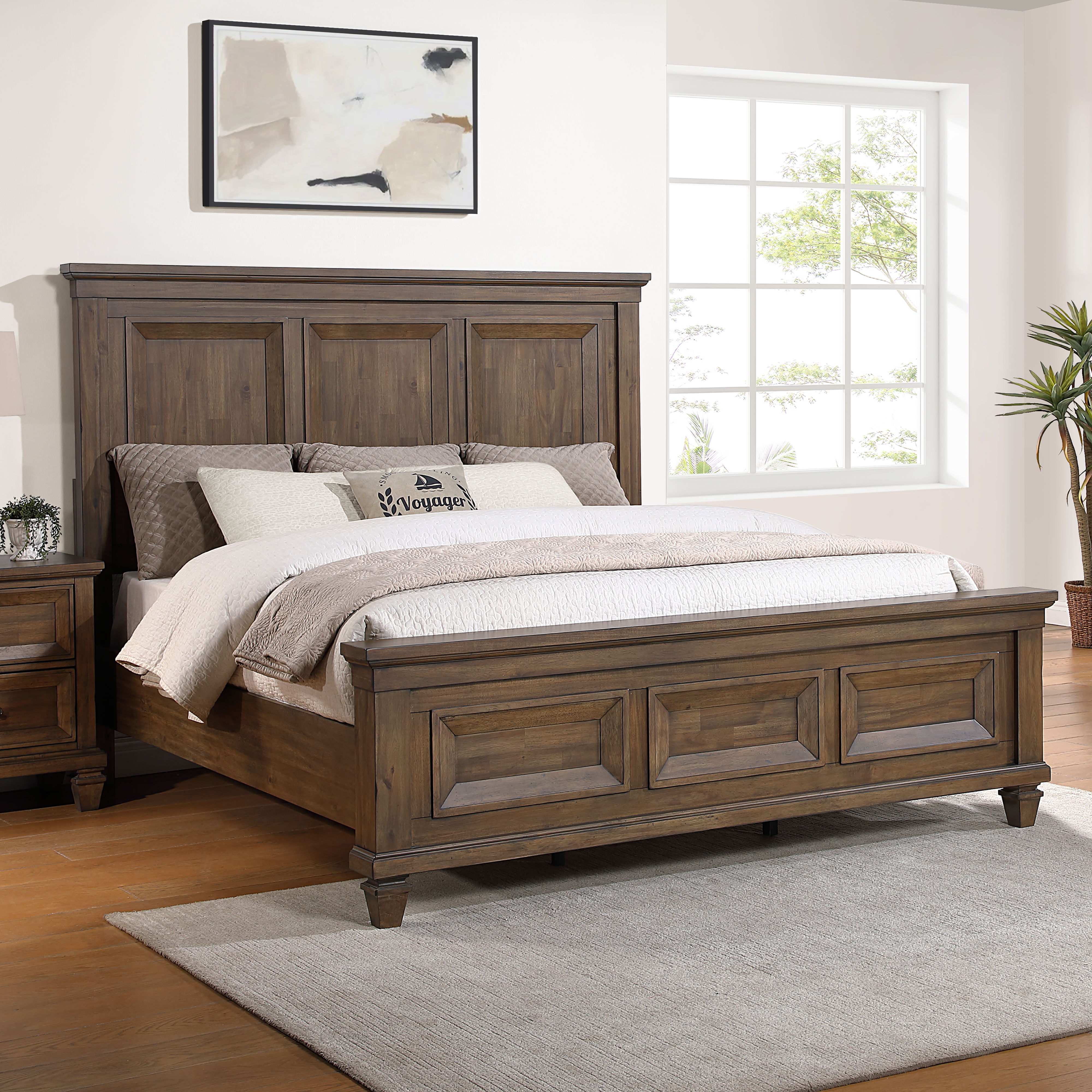 Mariana - 5/0 Queen Bed - Brown, dark brown