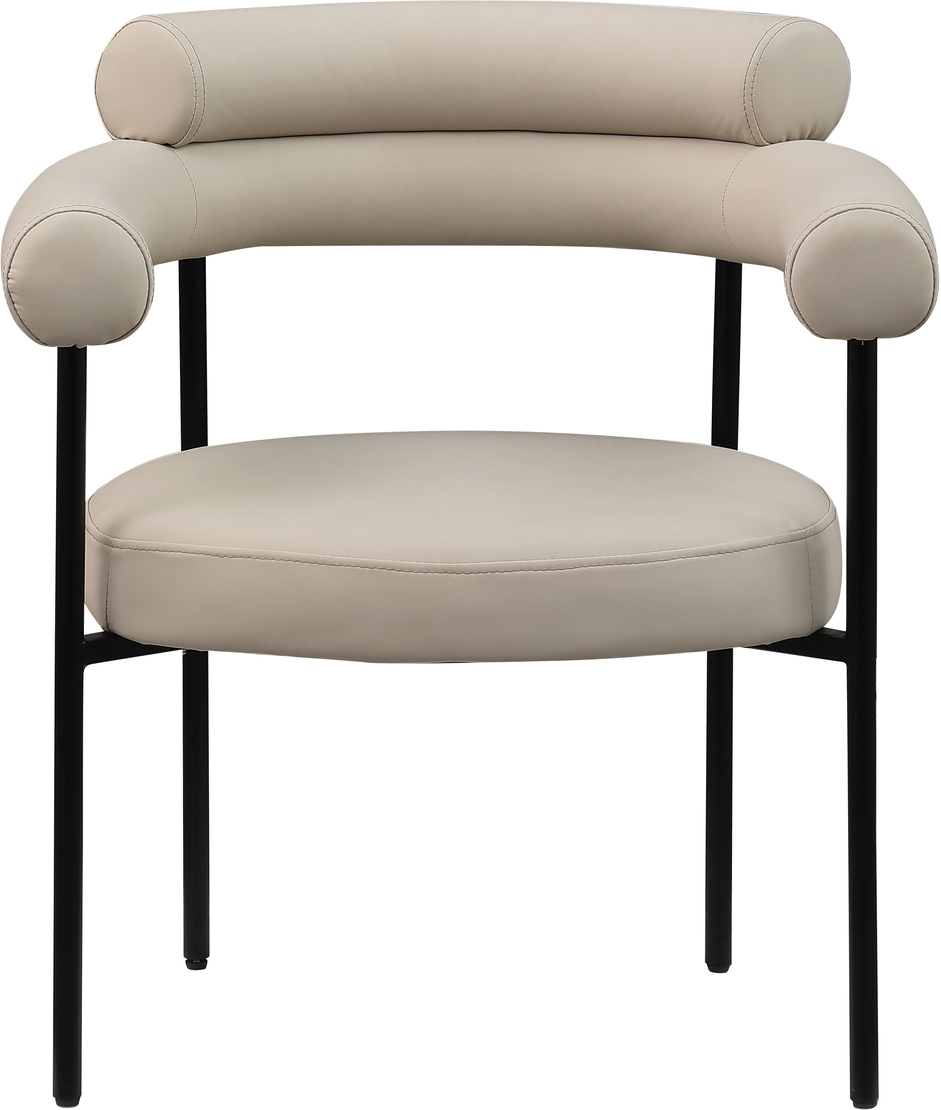 Blake - Faux Leather Dining Chair (Set of 2) - Taupe