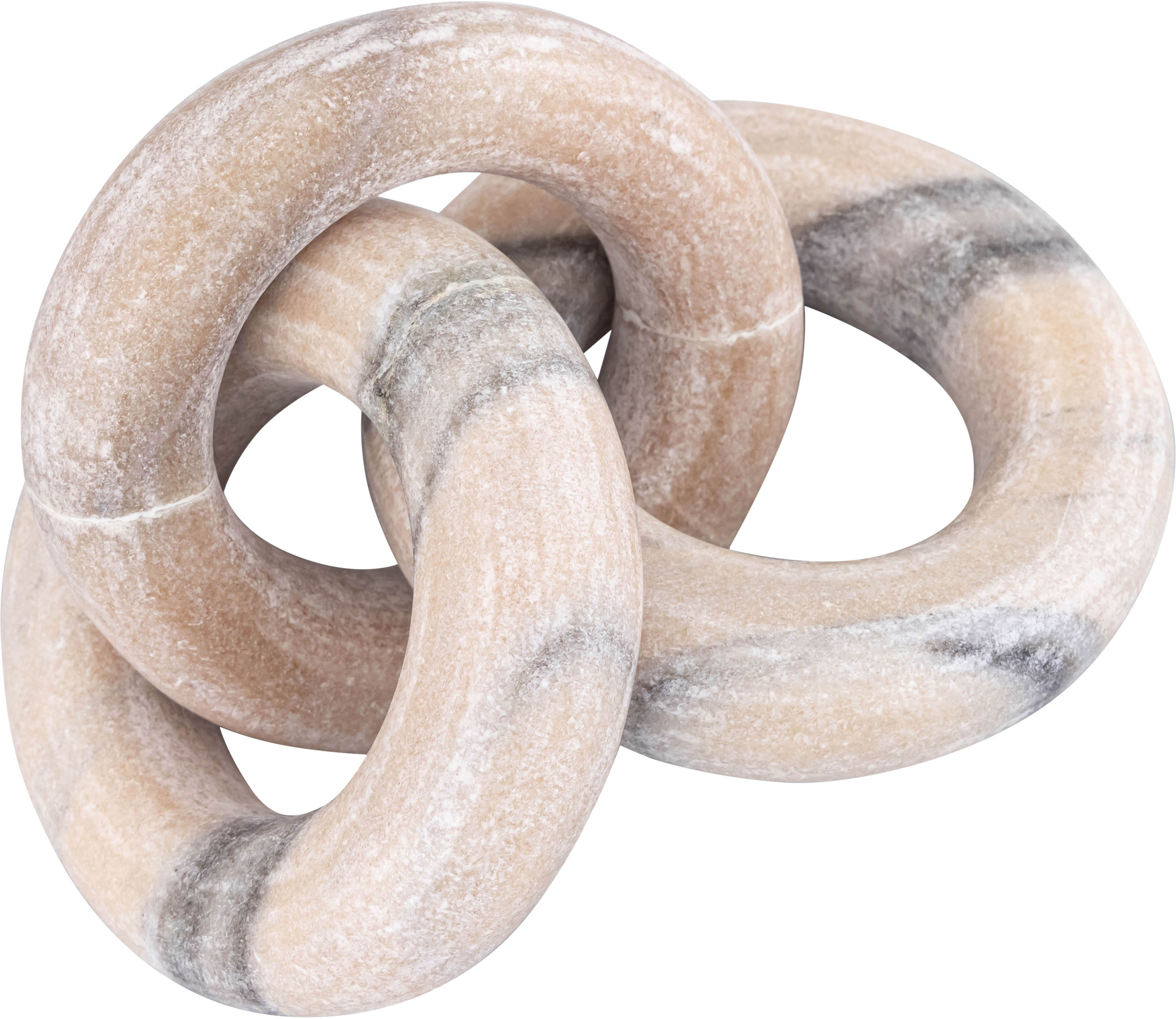 Rings - Marble Decorative Chain Links - Pink