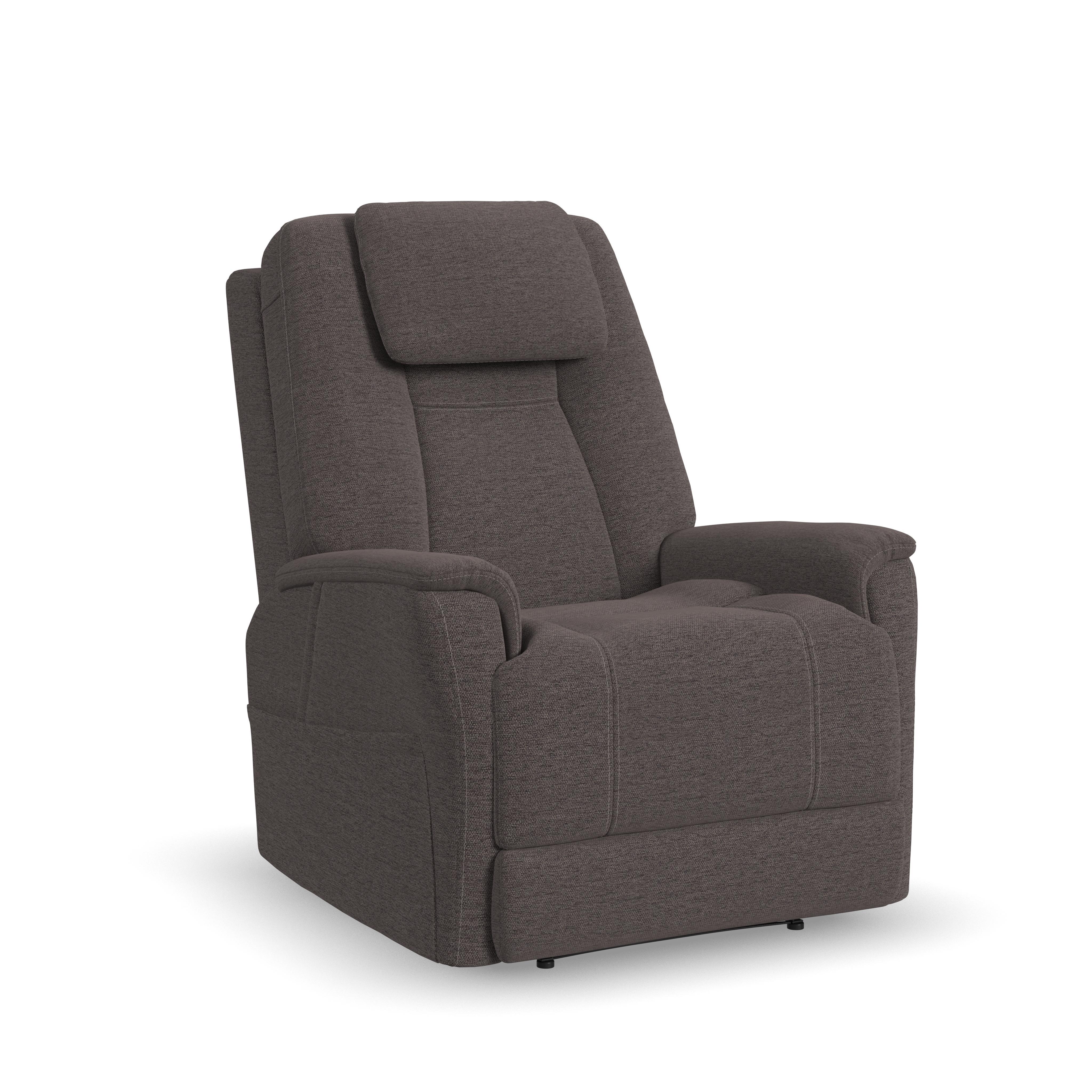 Zecliner Model 3+ - Power Rocking Sleep Recliner With Power Headrest, Lumbar, Heat & Massage - Dark Gray, dark gray