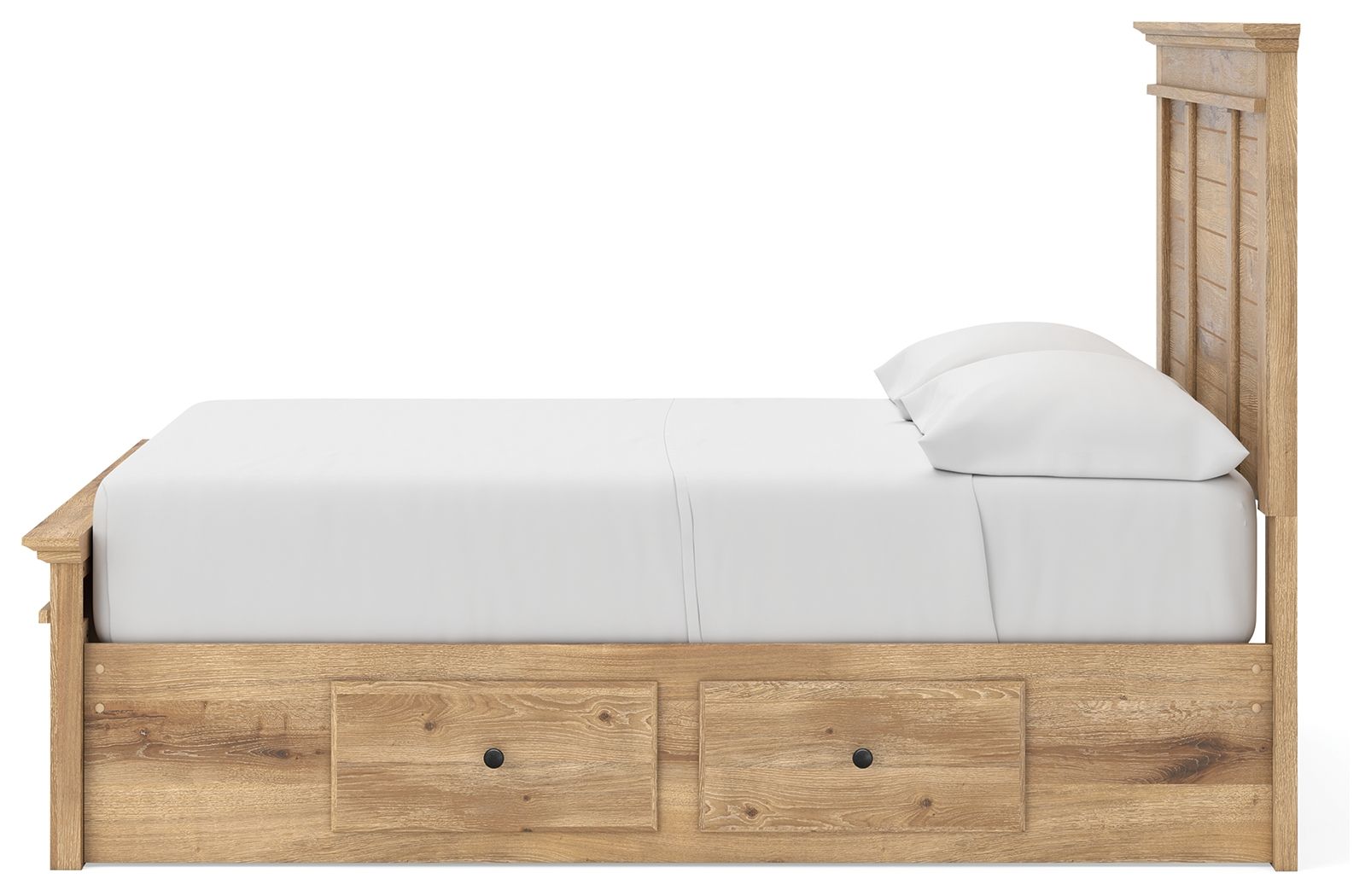 Ashley Furniture Makidern - Full Panel Storage Bed With 2 Under Bed Storage Units - Tan - Image 9