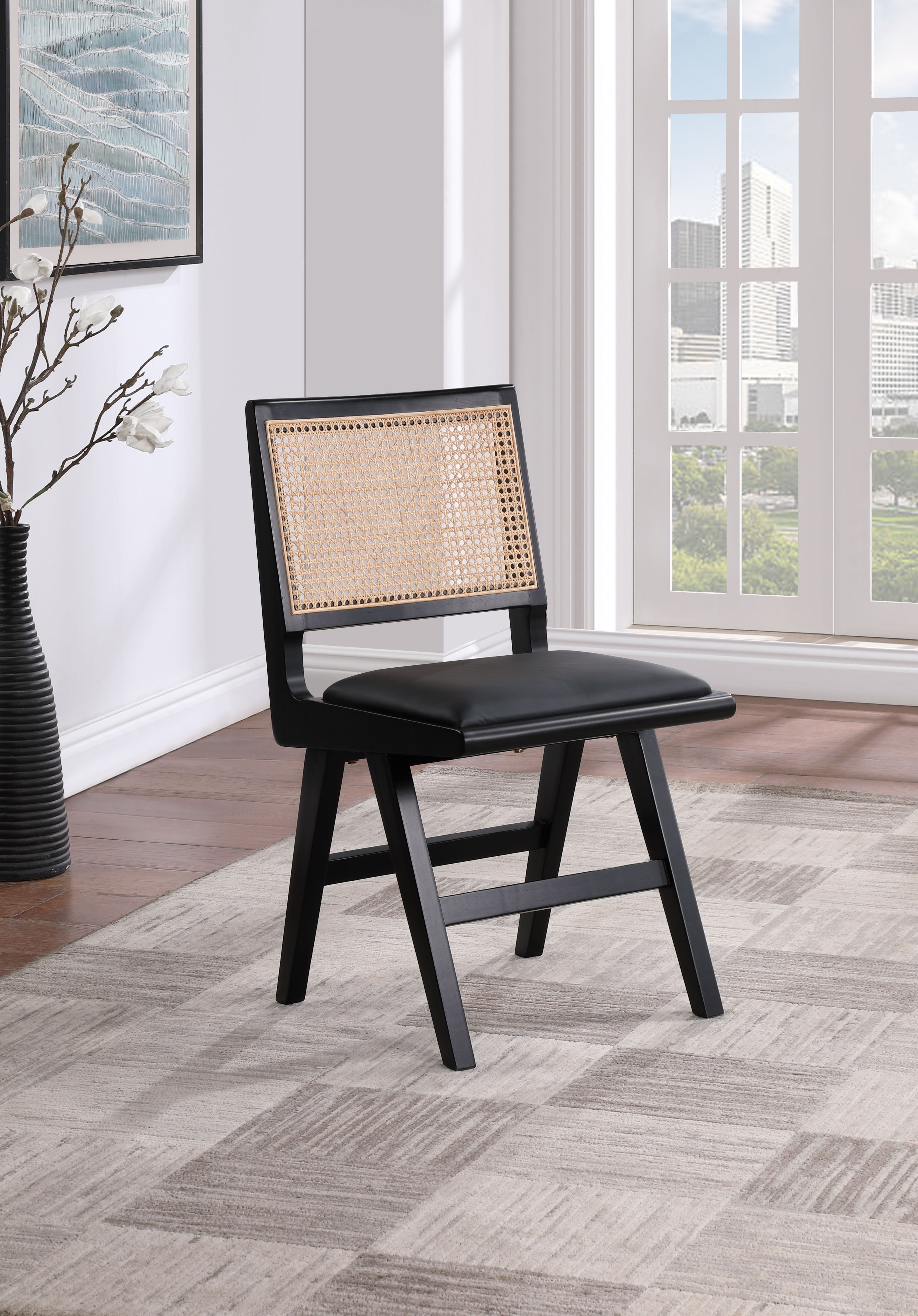 Abby - Dining Side Chair (Set of 2) - Black