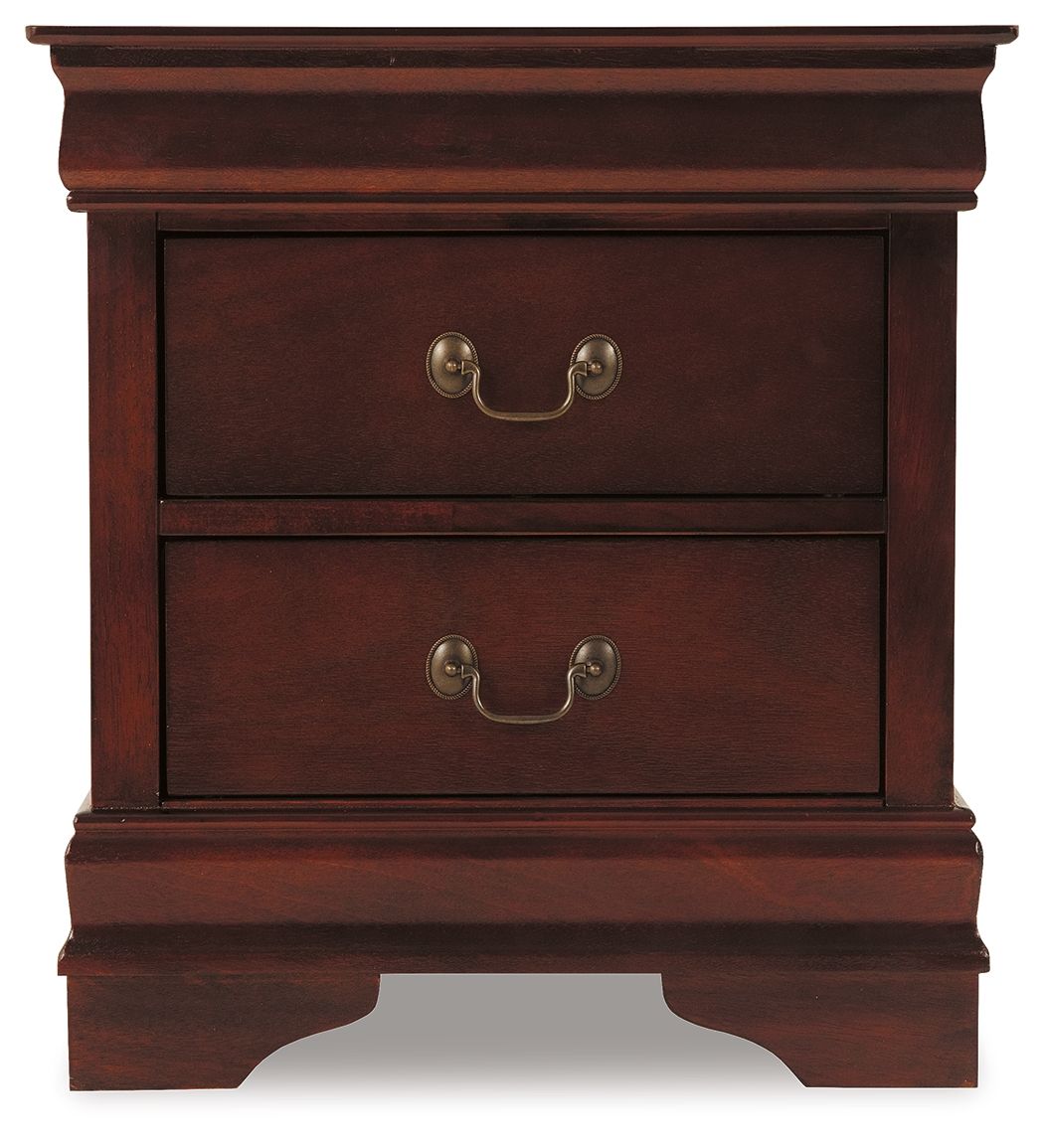 Ashley Furniture Alisdair - Two Drawer Night Stand - Reddish Brown - Image 6