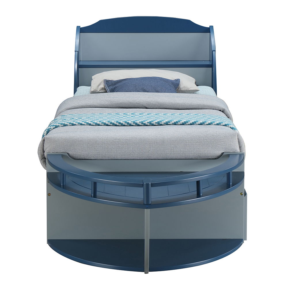 Neptune II - Twin Bed - Gray / Navy, gray, view 3