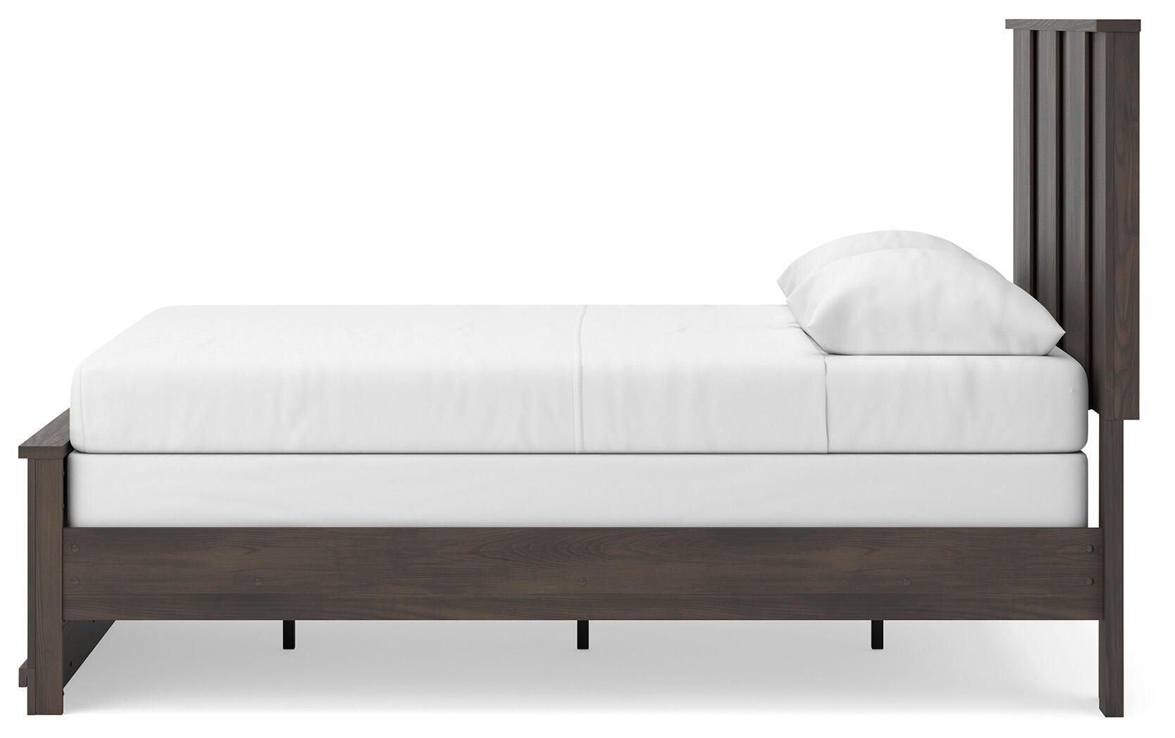 Ashley Furniture Shaehartin - Queen Panel Bed - Dark Brown - Image 8