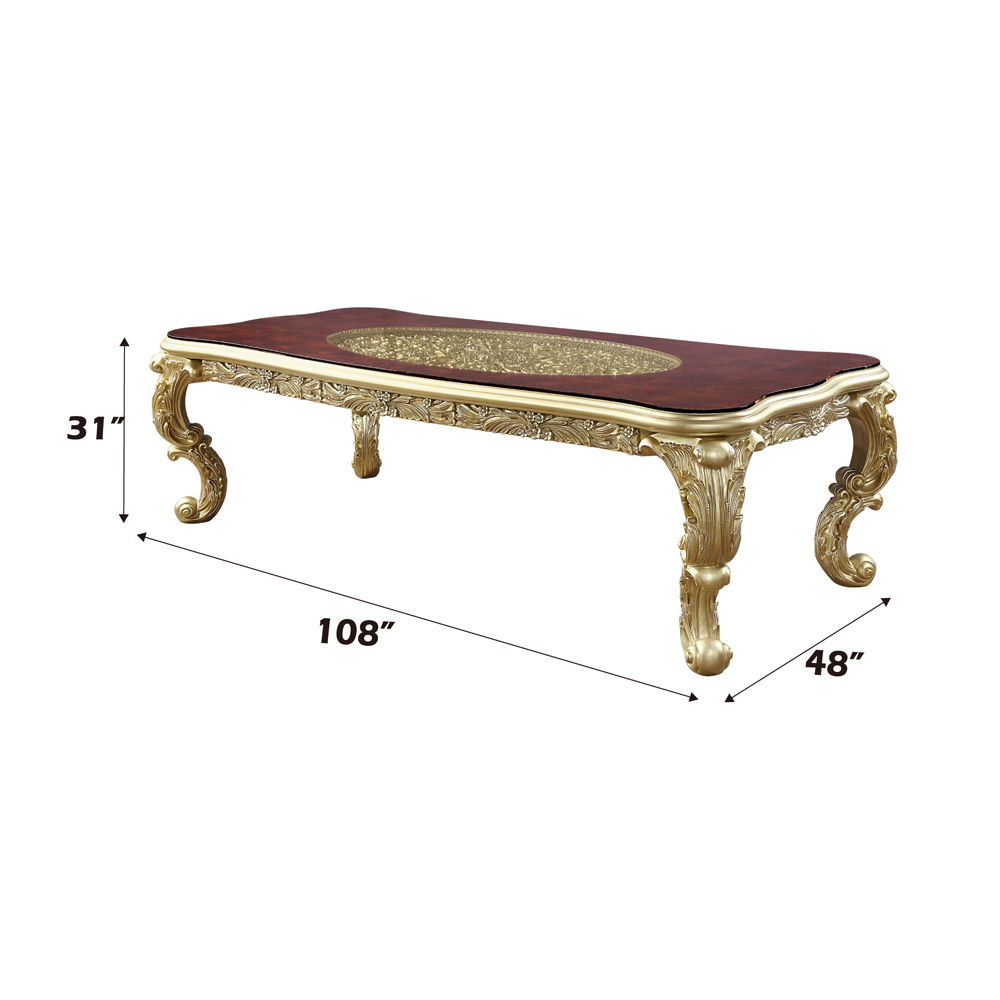 Cabriole - Dining Table - Gold, gold, view 3