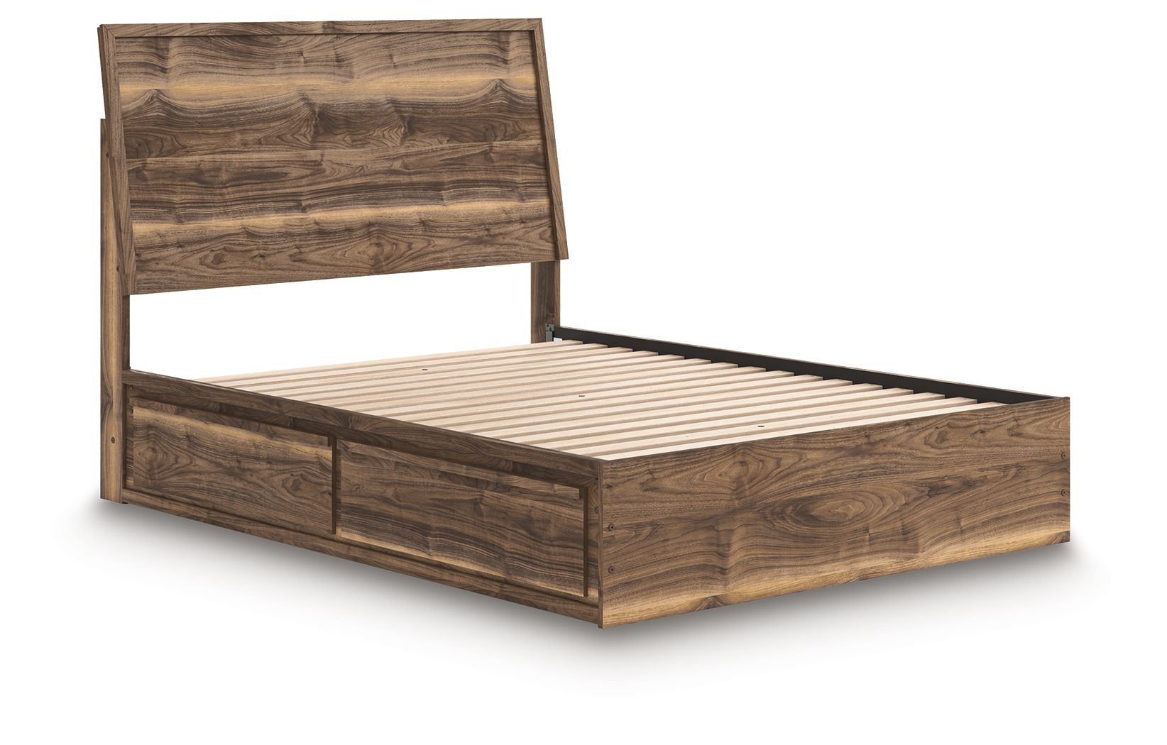 Ashley Furniture Chirason - Queen Panel Bed With Storage - Brown - Image 9