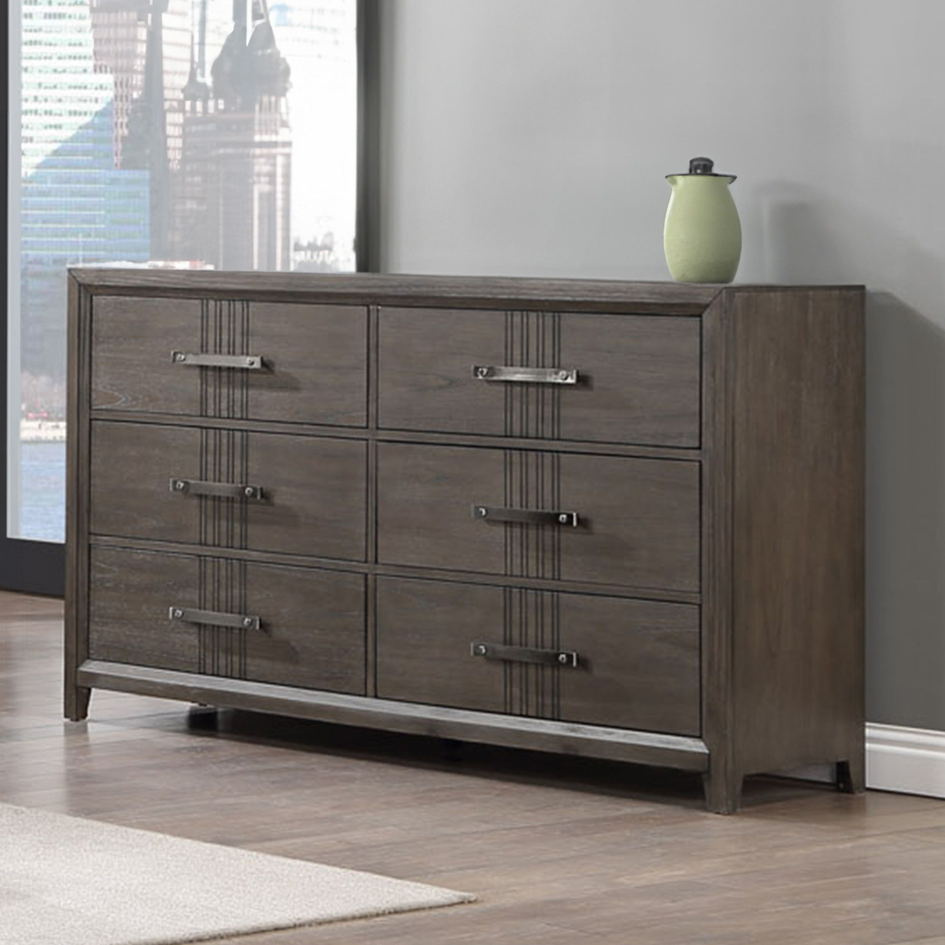 Landon - Dresser - Walnut, dark brown