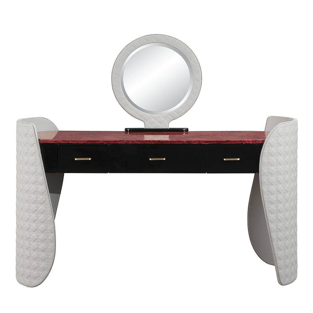 Jamonica - Vanity Desk - Gray & Dark Brown, gray, view 8