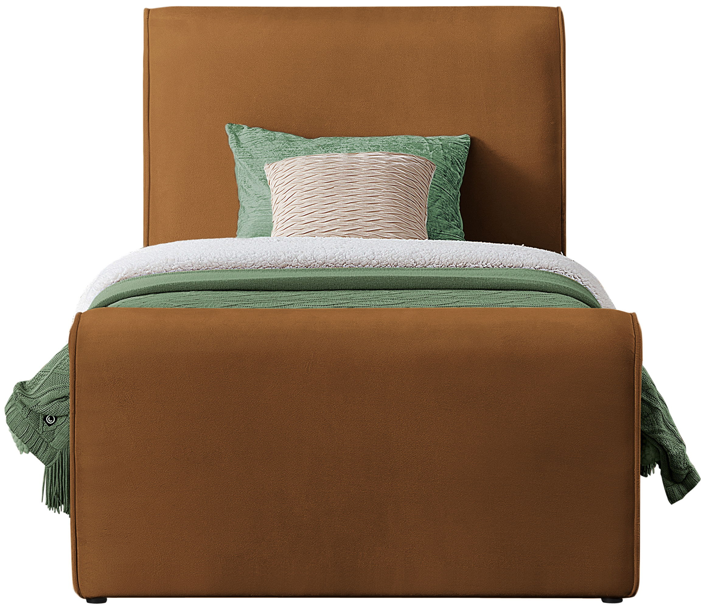 Sloan - Twin Bed - Saddle